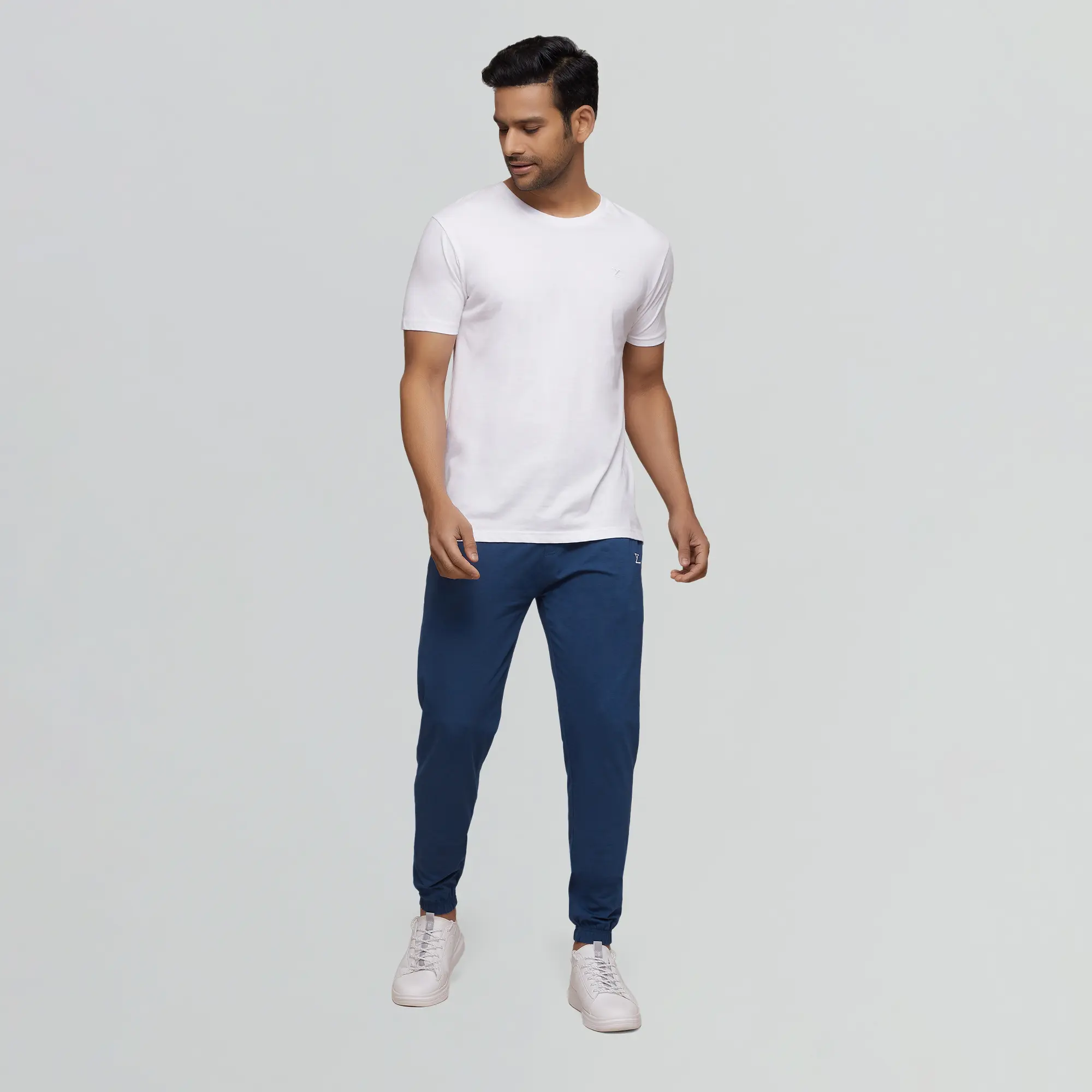 Ace Modal-Cotton Joggers Estate Blue - Image 4