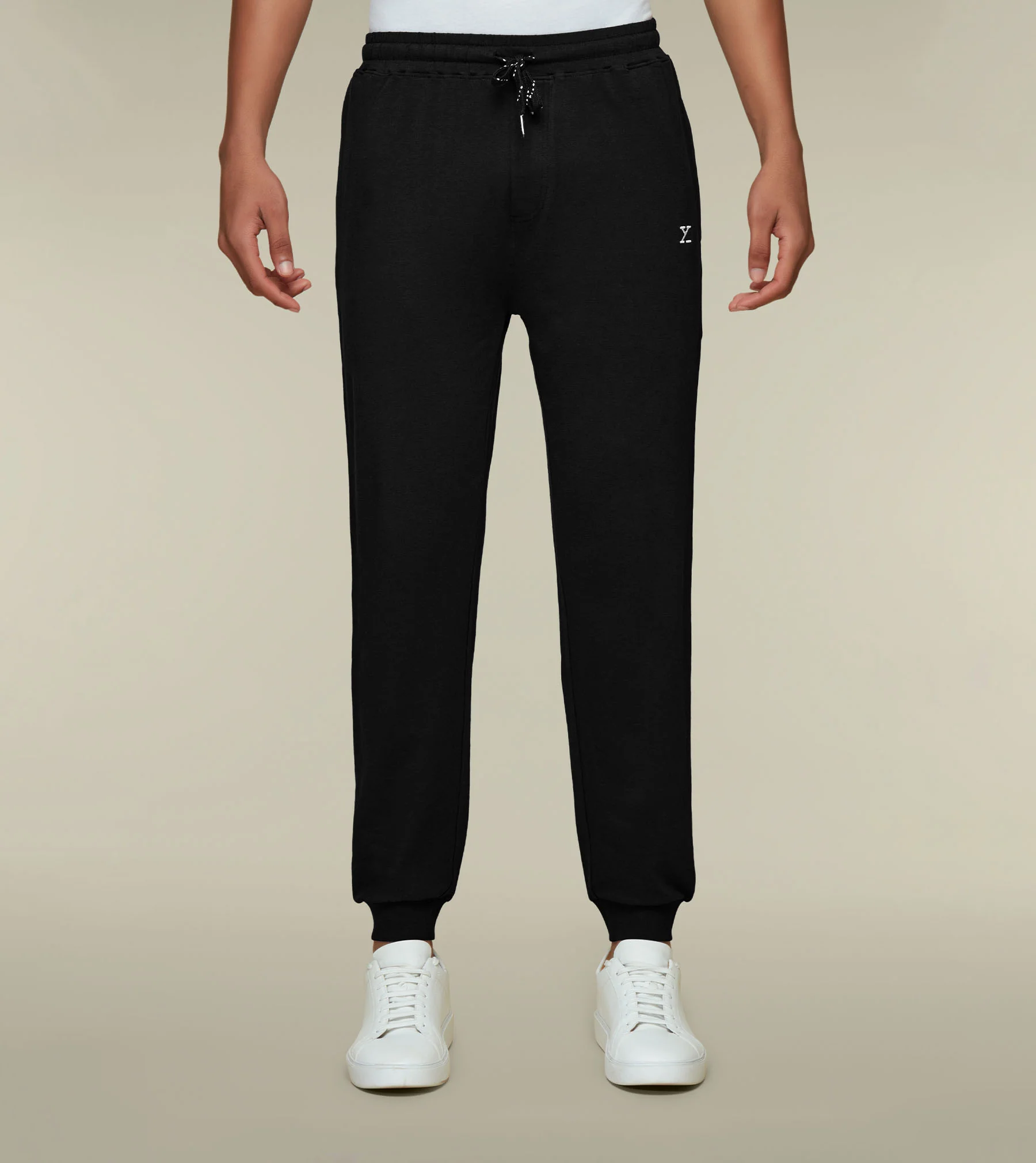 IntelliSoft Ace Modal-Cotton Joggers Pitch Black - Image 3