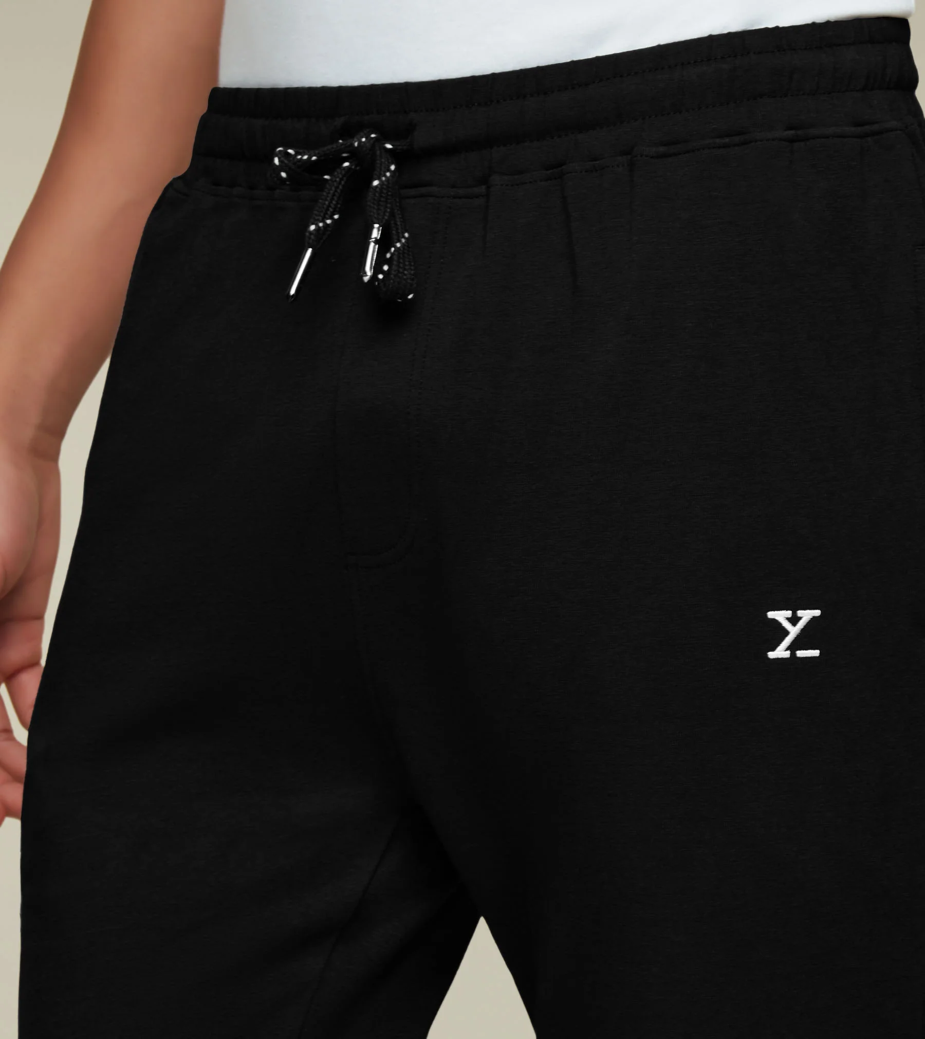 IntelliSoft Ace Modal-Cotton Joggers Pitch Black - Image 6