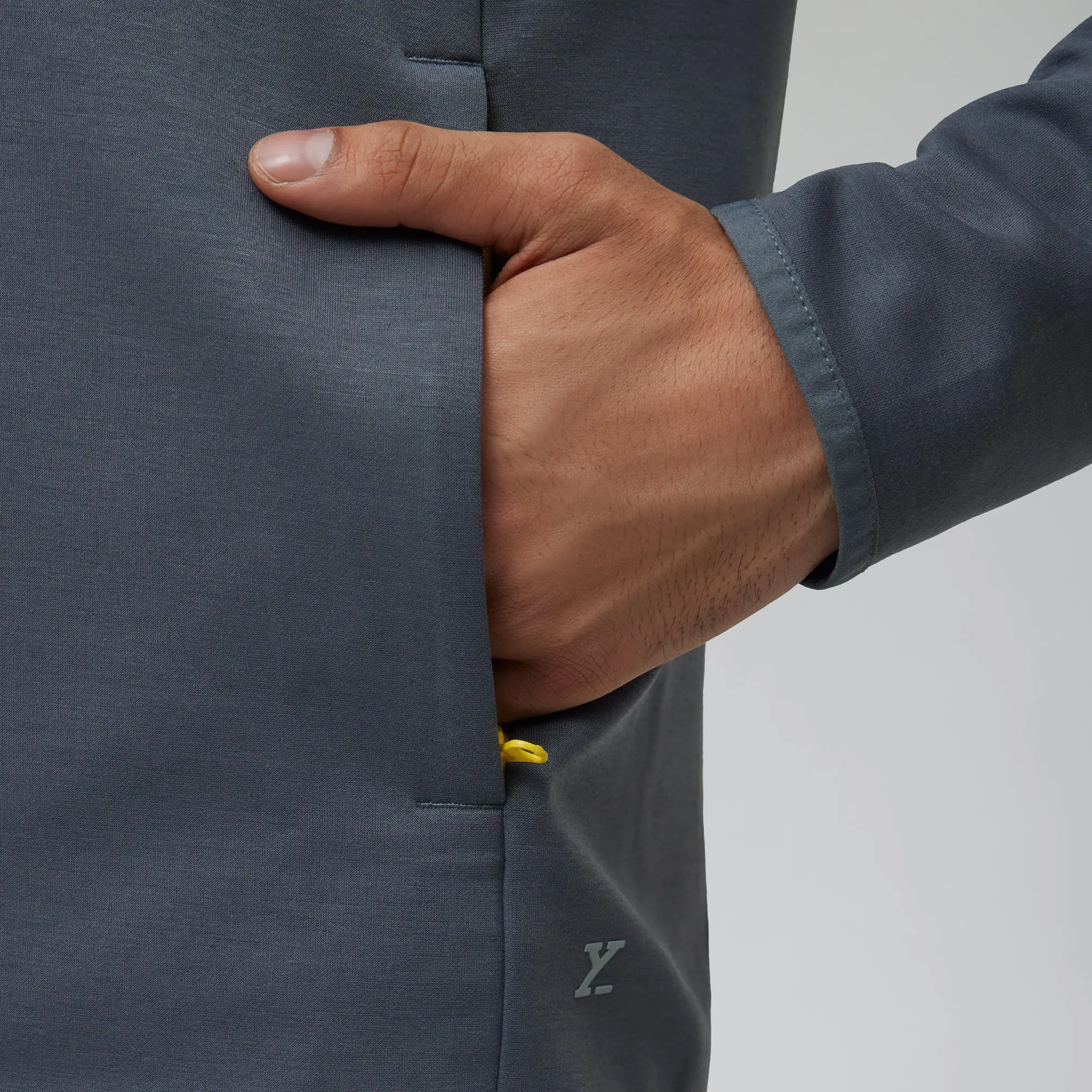 Alpha Half Zip Sweatshirt Ash Grey - Image 5