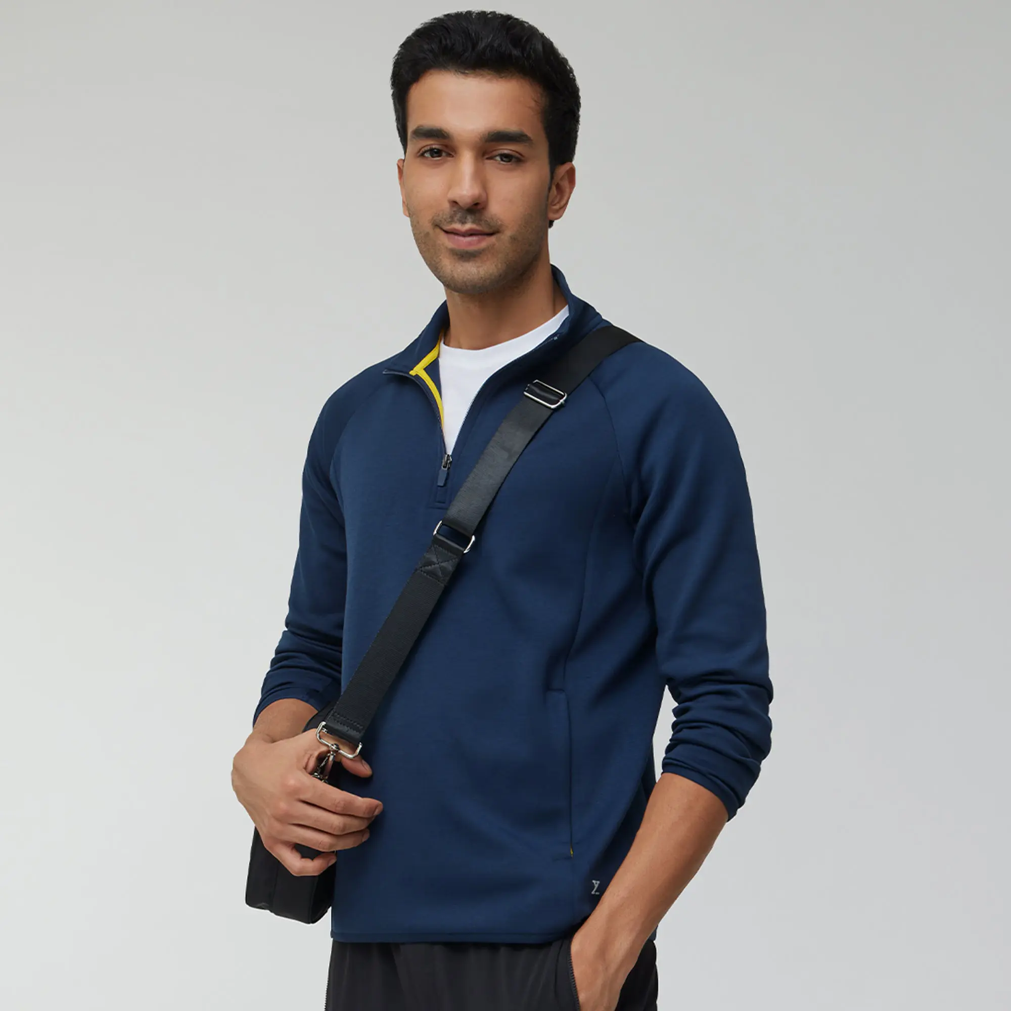 Alpha Half Zip Sweatshirt Midnight Blue - Image 2