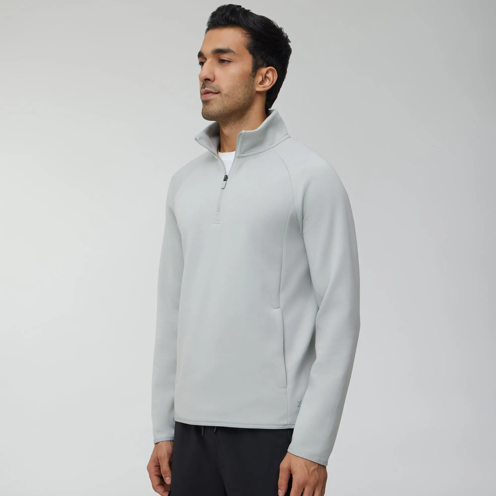 Alpha Half Zip Sweatshirt Moon Grey - Image 3