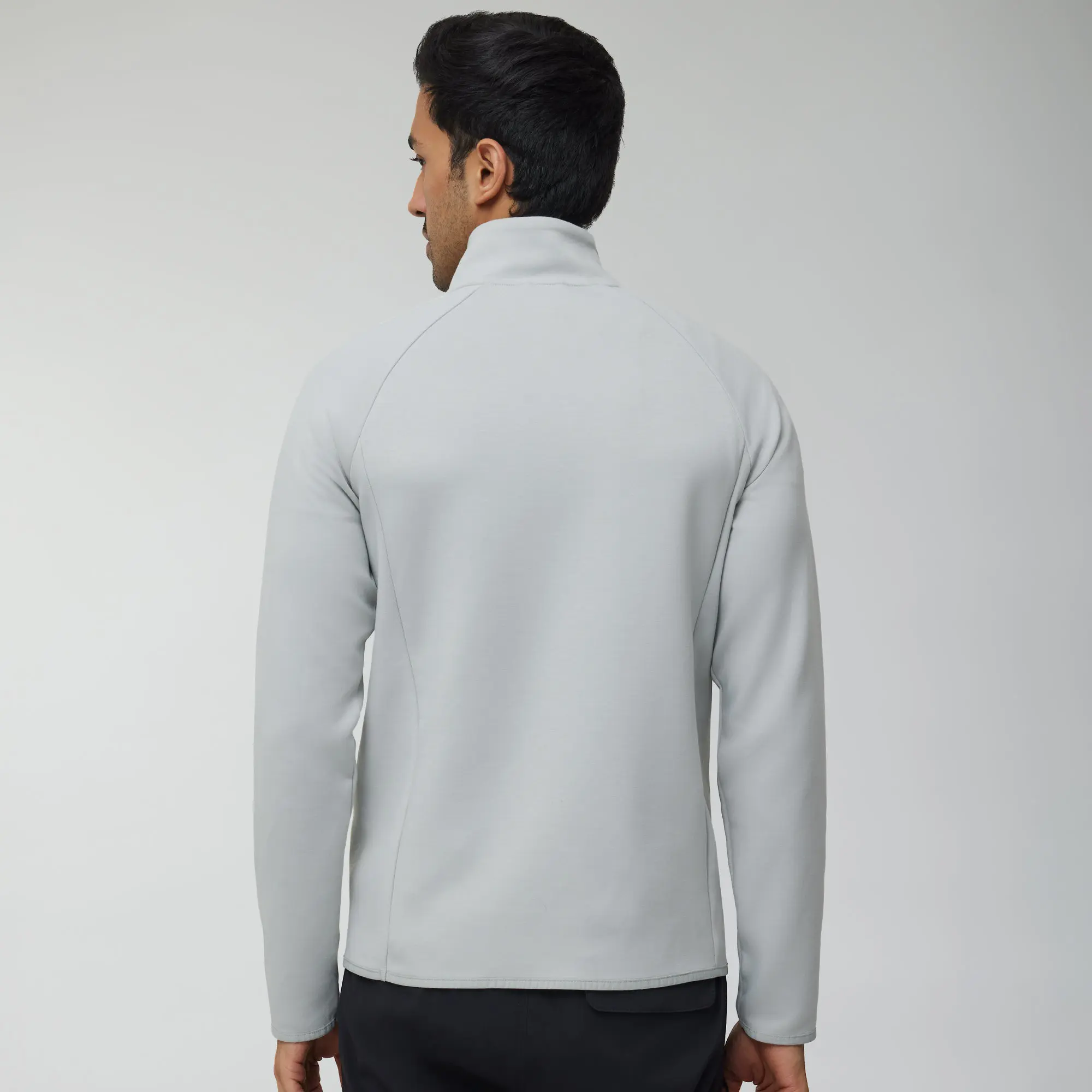 Alpha Half Zip Sweatshirt Moon Grey - Image 4