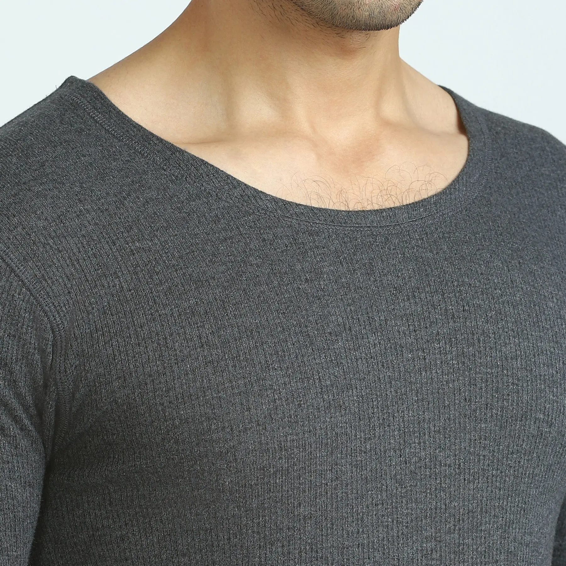 Cotton Rich Short Sleeve Thermal Set Graphite Grey - Image 6