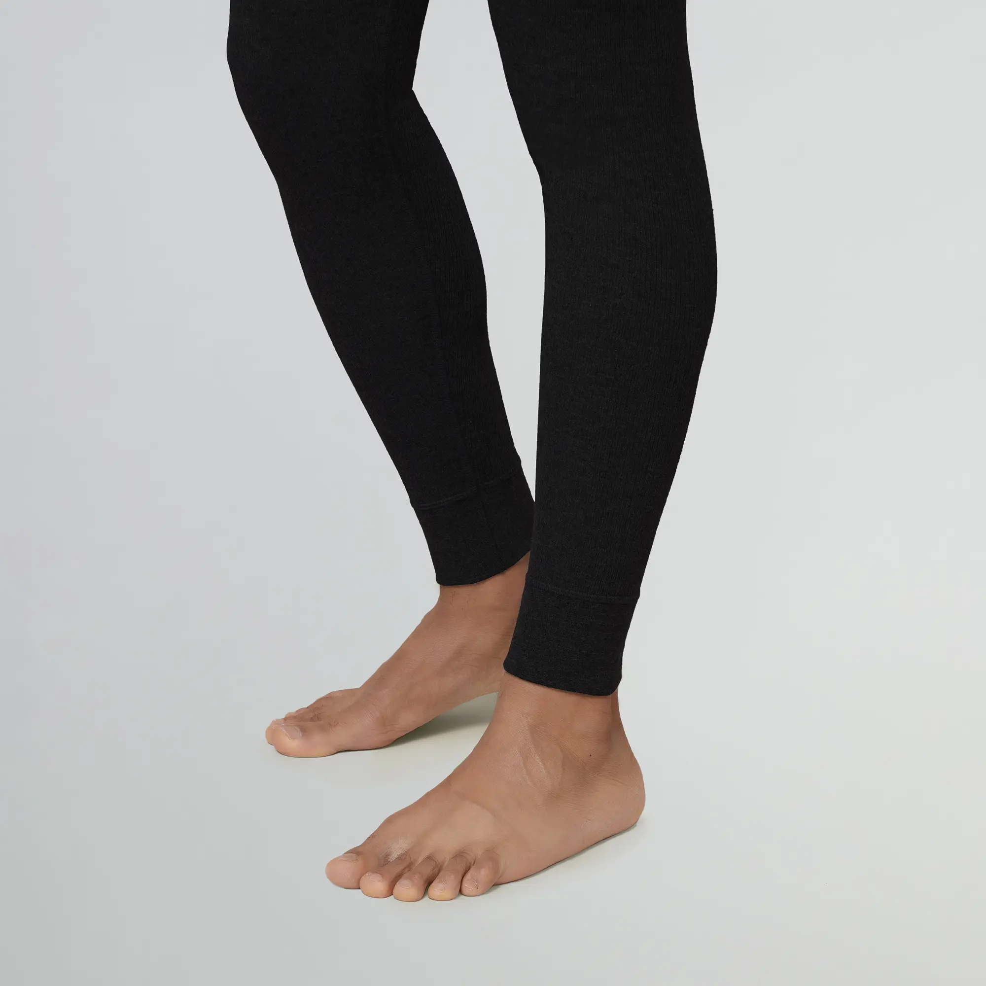 Cotton Rich Thermal Long Johns Pitch Black - Image 5