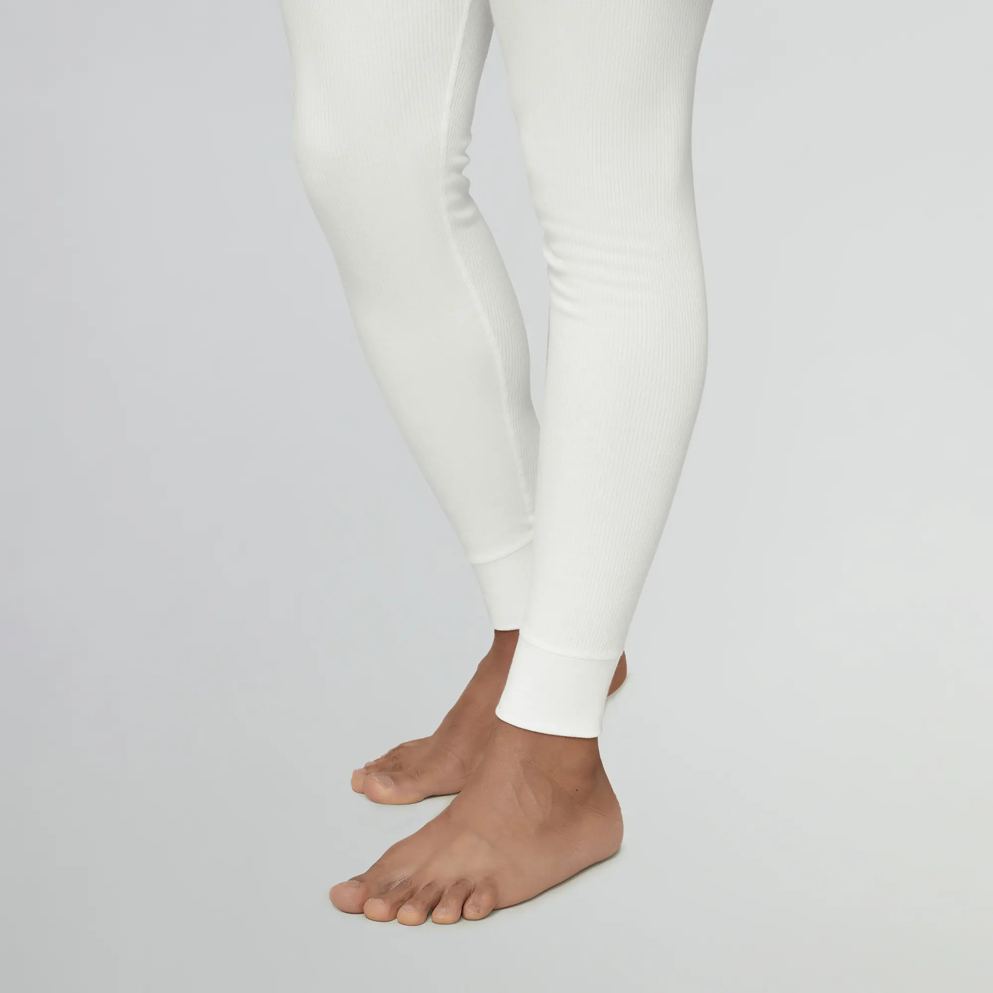 Cotton Rich Thermal Long Johns Ivory White - Image 5
