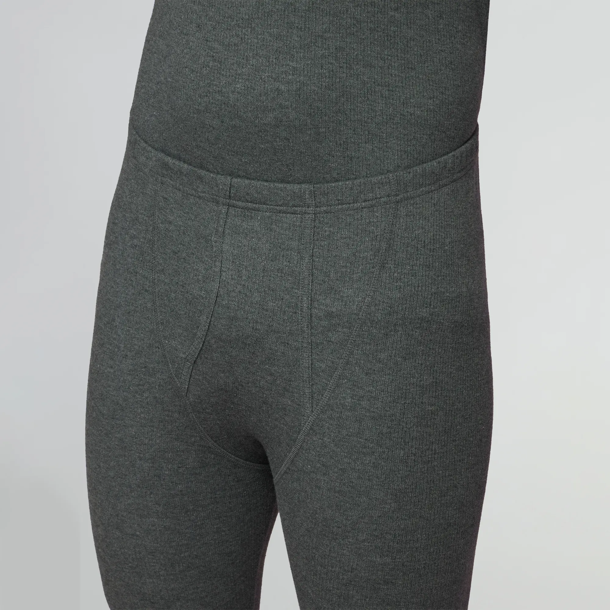 Cotton Rich Thermal Long Johns Graphite Grey - Image 6