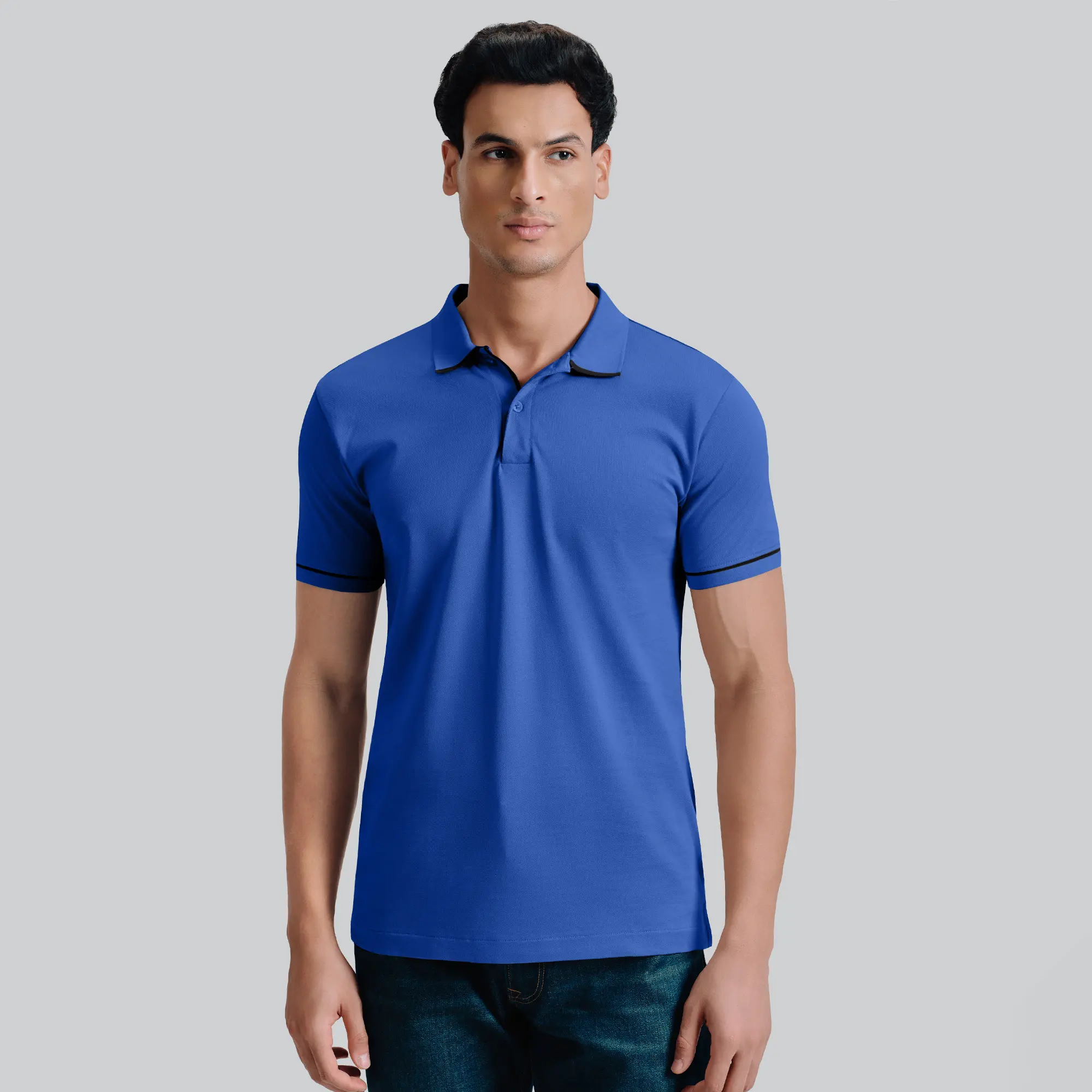Pique Polo T-shirt - Olympic Blue