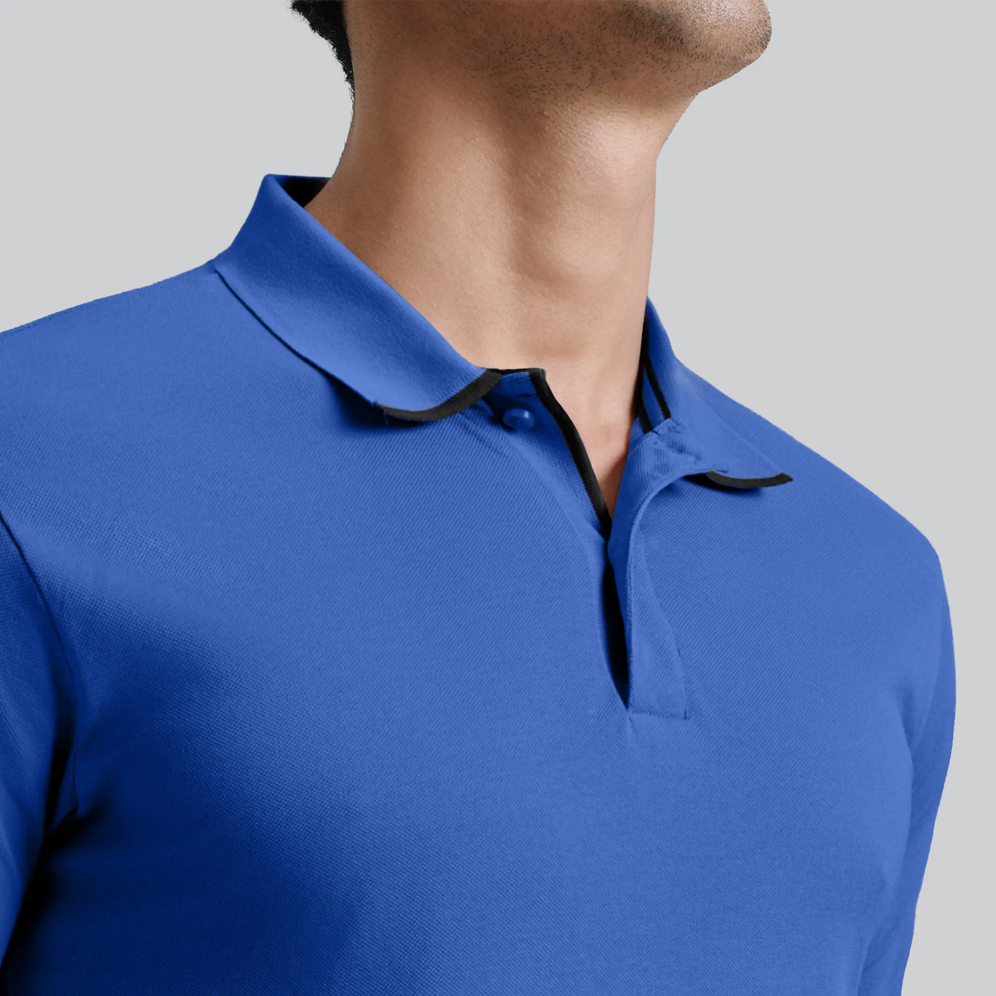 Pique Polo T-shirt - Olympic Blue - Image 5