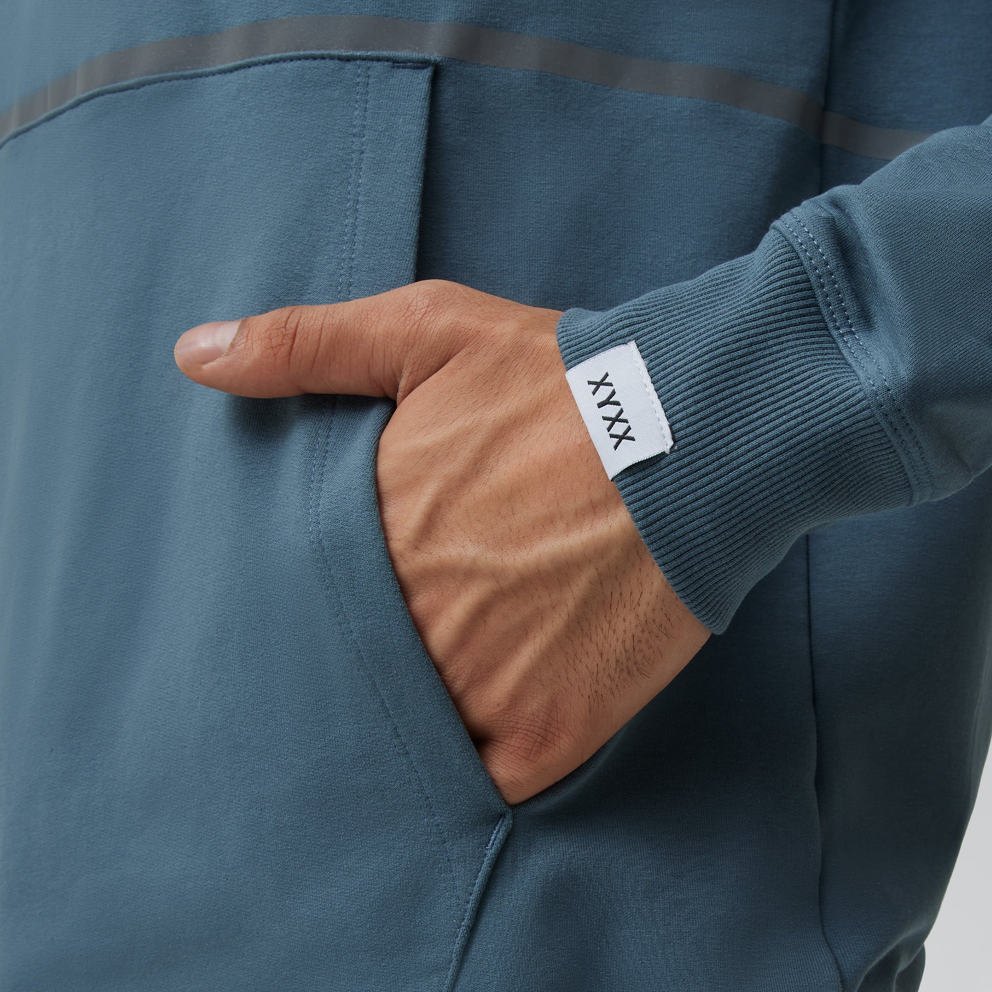 Ascent French Terry Cotton Blend Hoodie and Joggers Co-Ord Storm Grey - Image 5