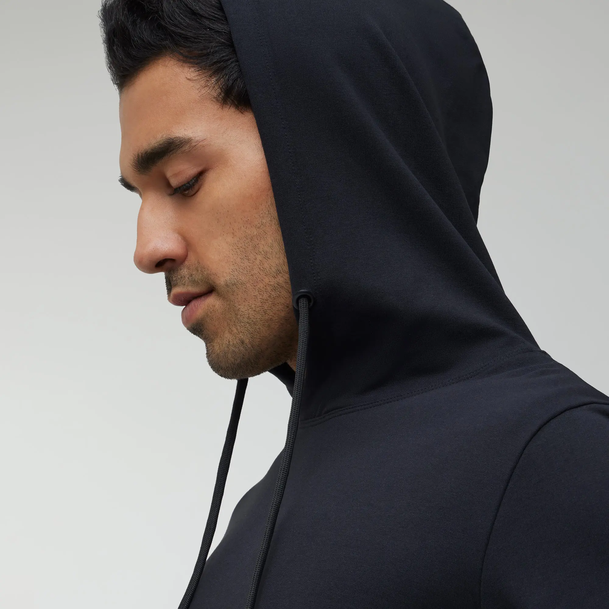 Ascent French Terry Cotton Blend Hoodies Pitch Black - Image 6