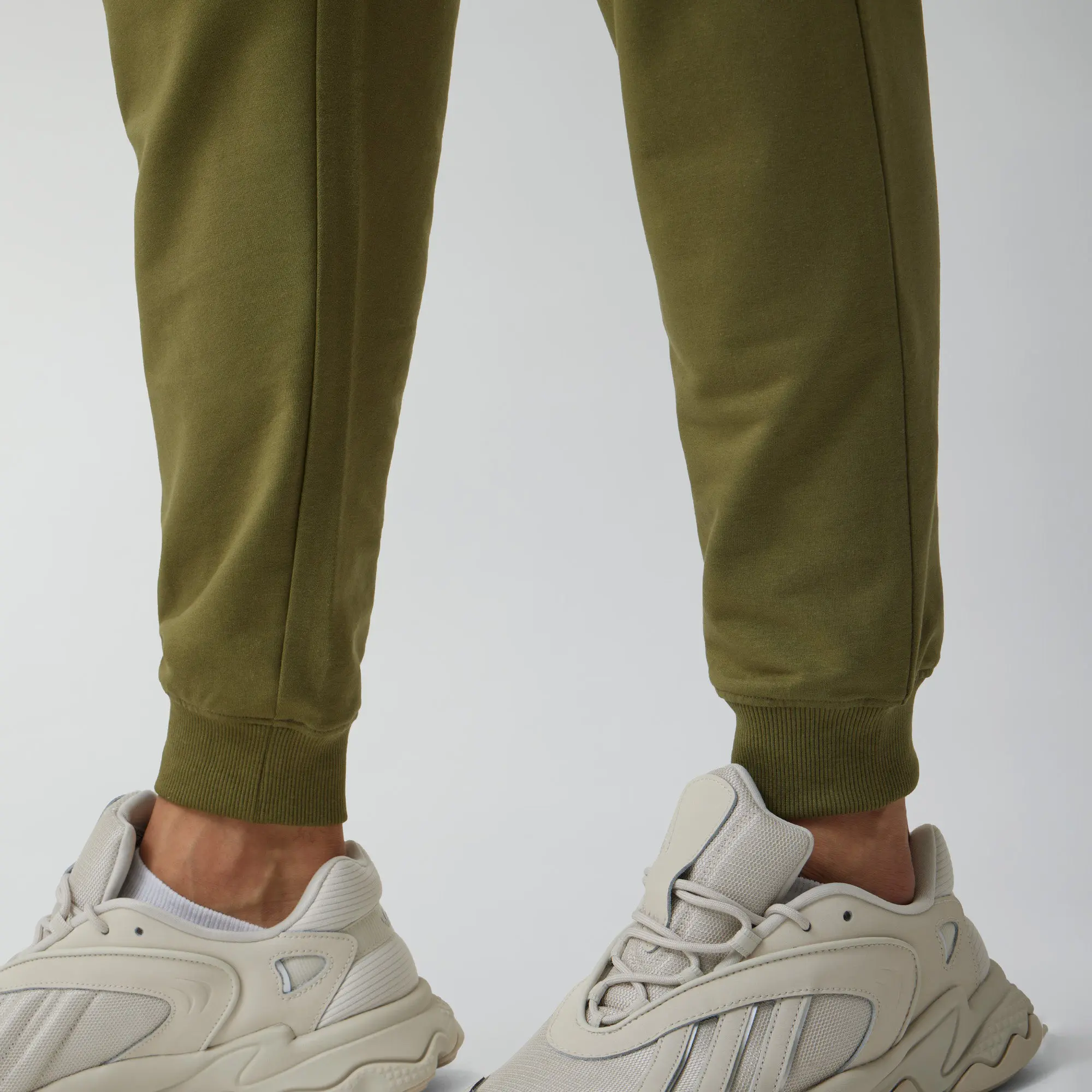 Ascent French Terry Cotton Blend Joggers Olive Green - Image 5
