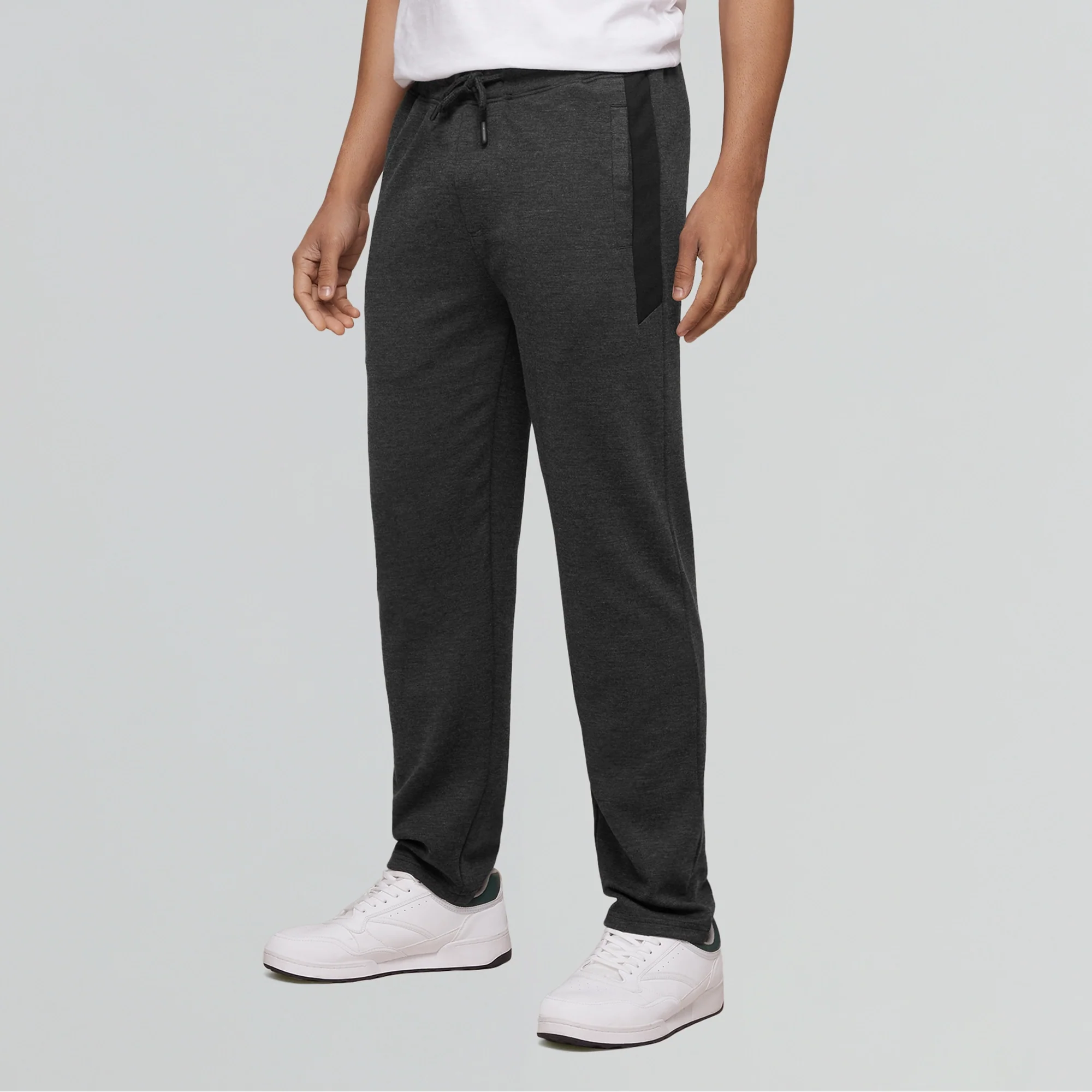 Code Cotton Rich Track Pants Graphite Grey - Image 3
