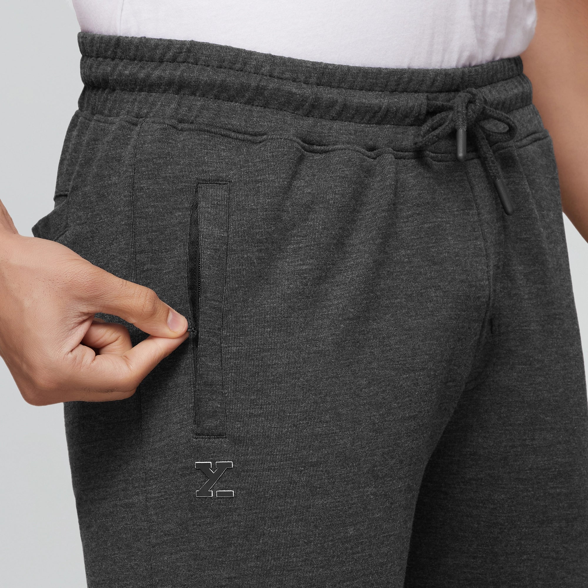 Code Cotton Rich Track Pants Graphite Grey - Image 6