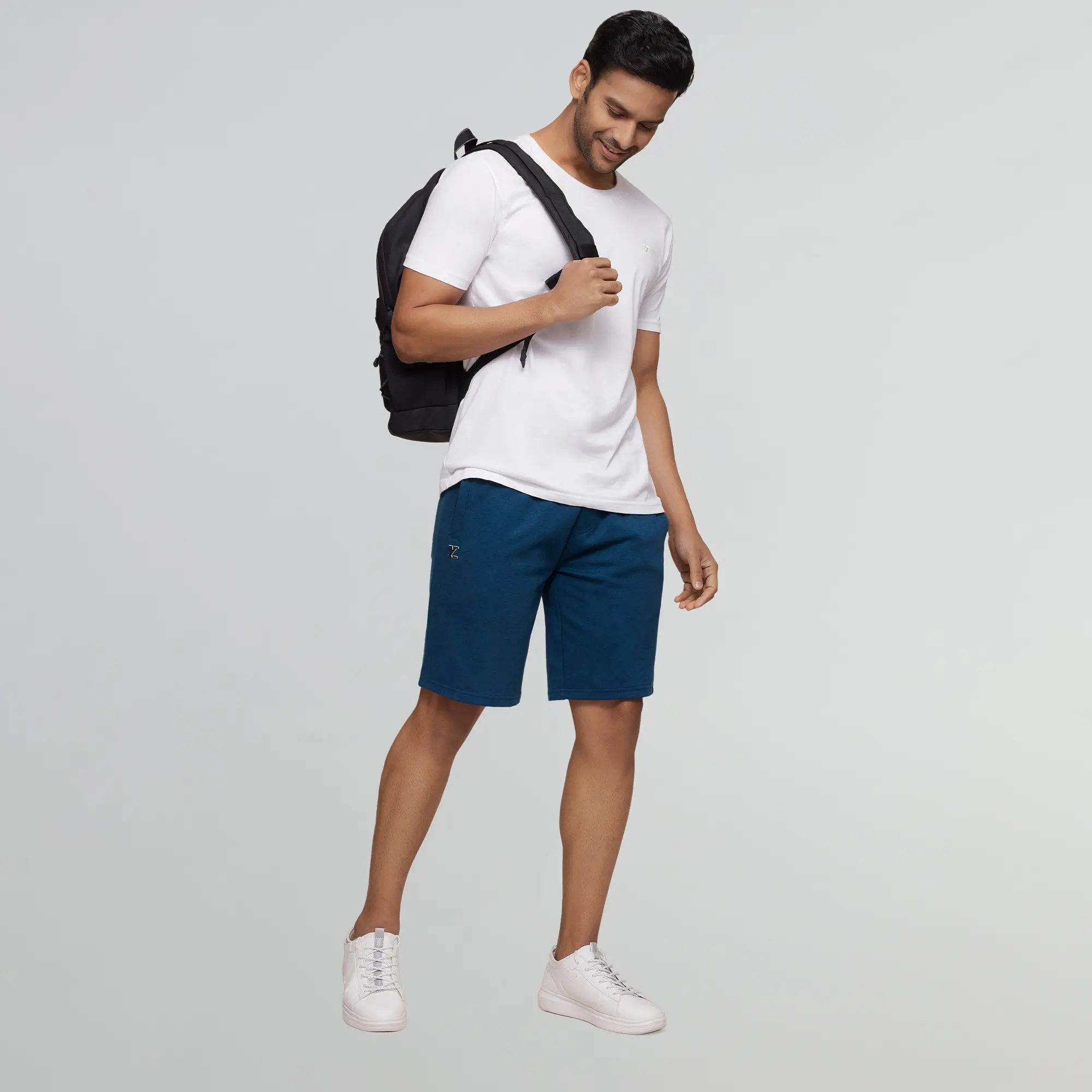 Code Cotton Rich Shorts Oxford Blue - Image 3