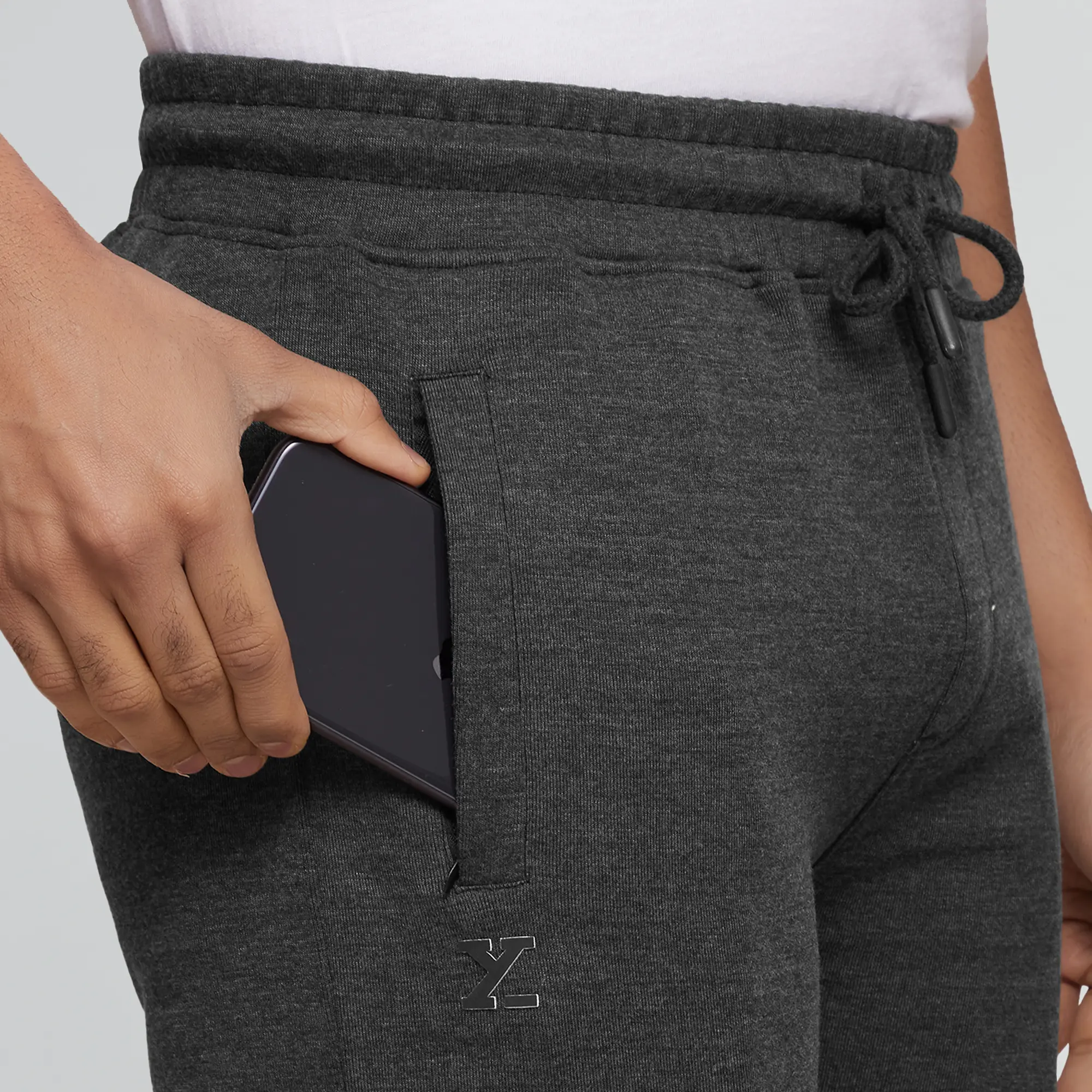 Code Cotton Rich Shorts Graphite Grey - Image 6