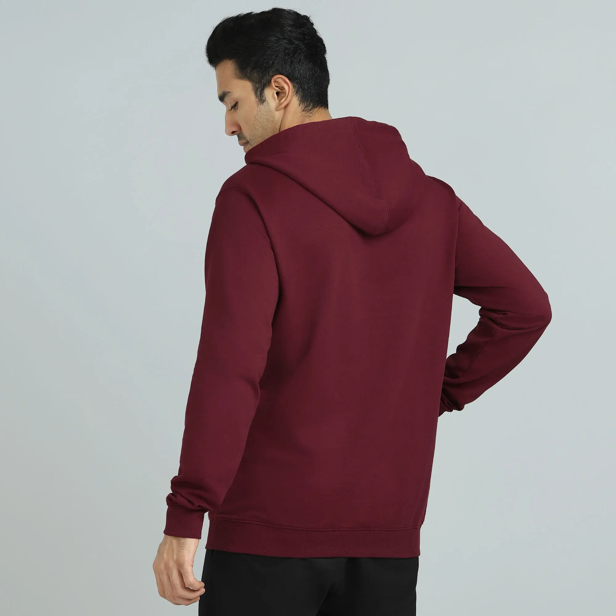 Cruze French Terry Cotton Hoodies Auburn Red - Image 5
