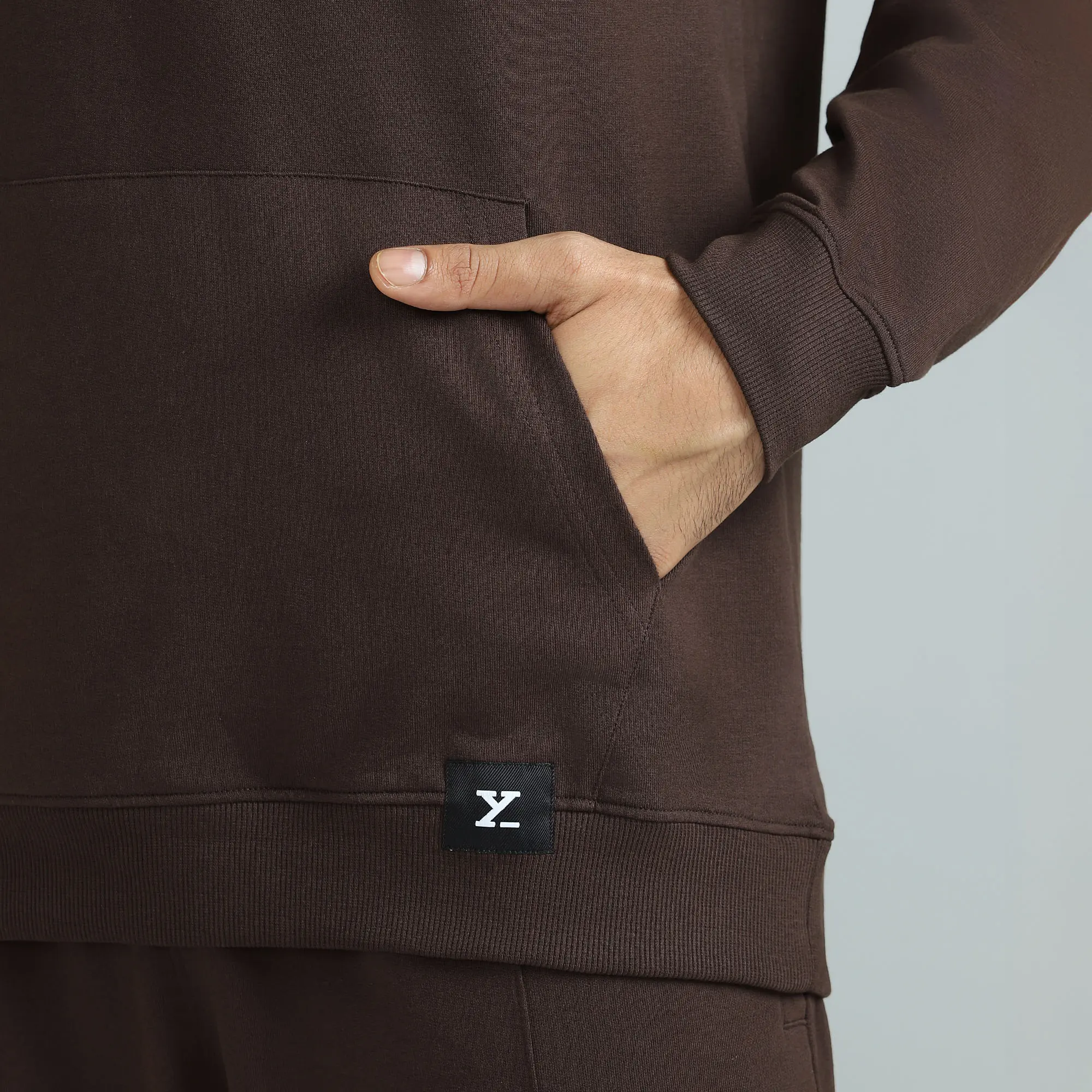 Cruze French Terry Cotton Hoodies Malt Brown - Image 3