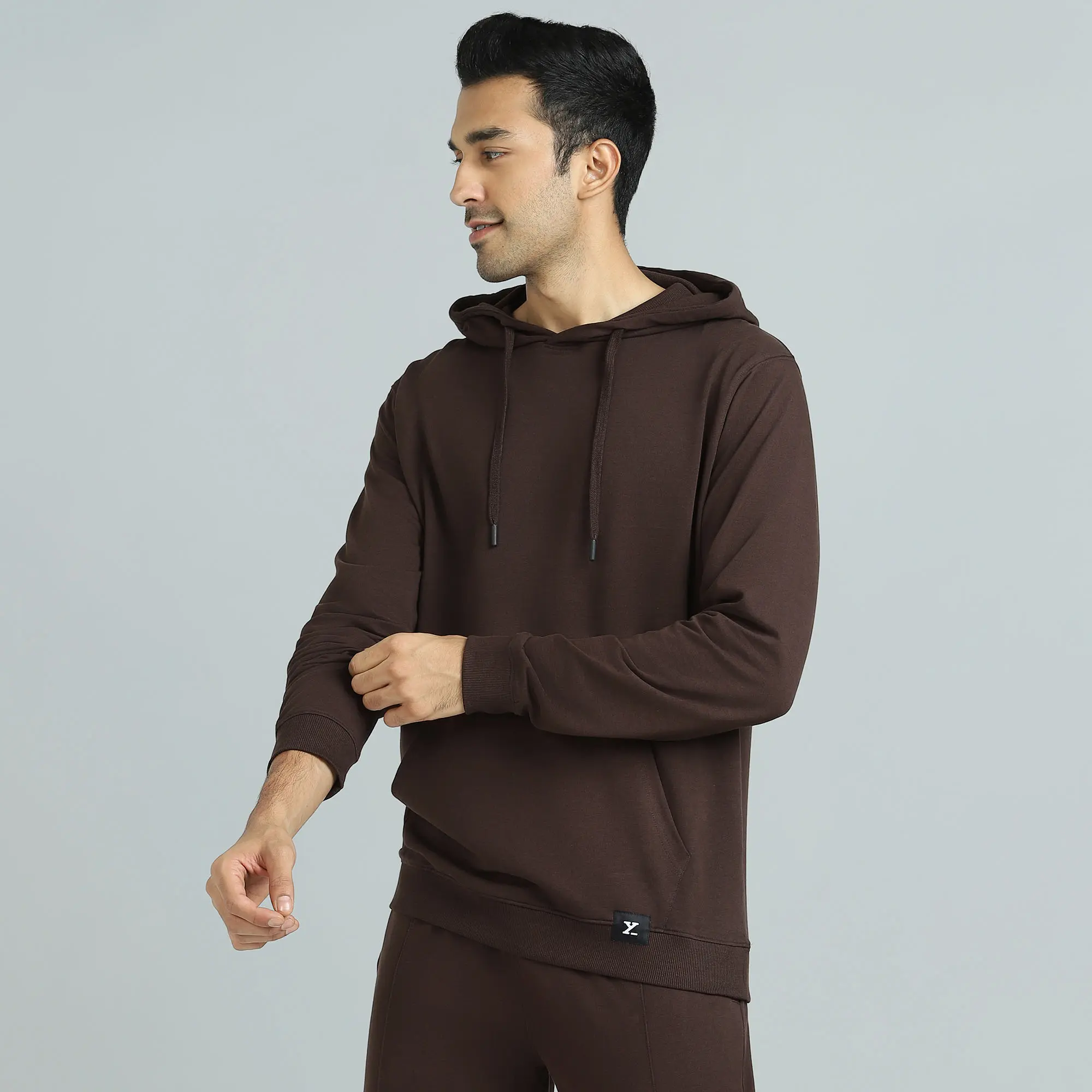 Cruze French Terry Cotton Hoodies Malt Brown - Image 5