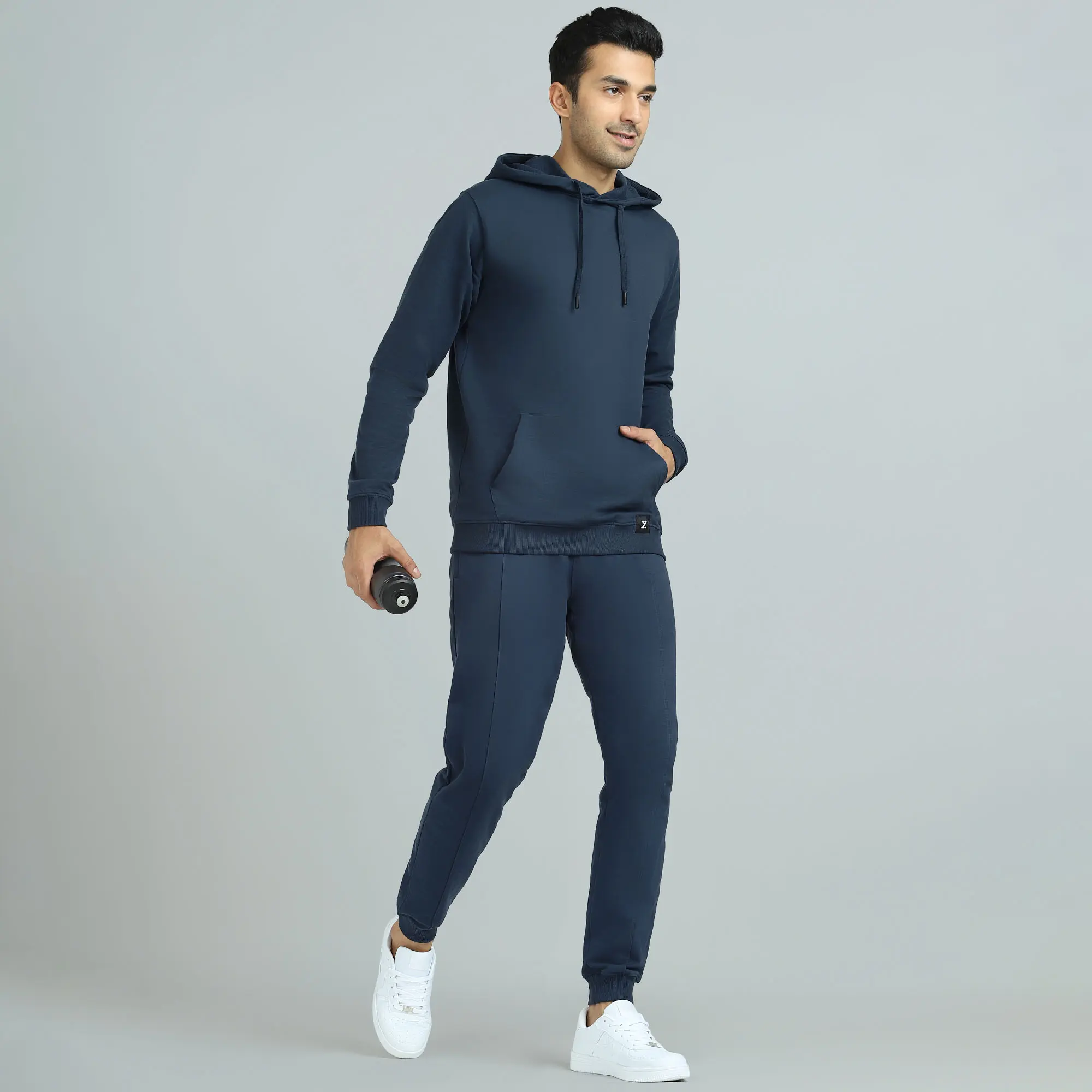 Cruze French Terry Cotton Hoodies Opal Blue - Image 6