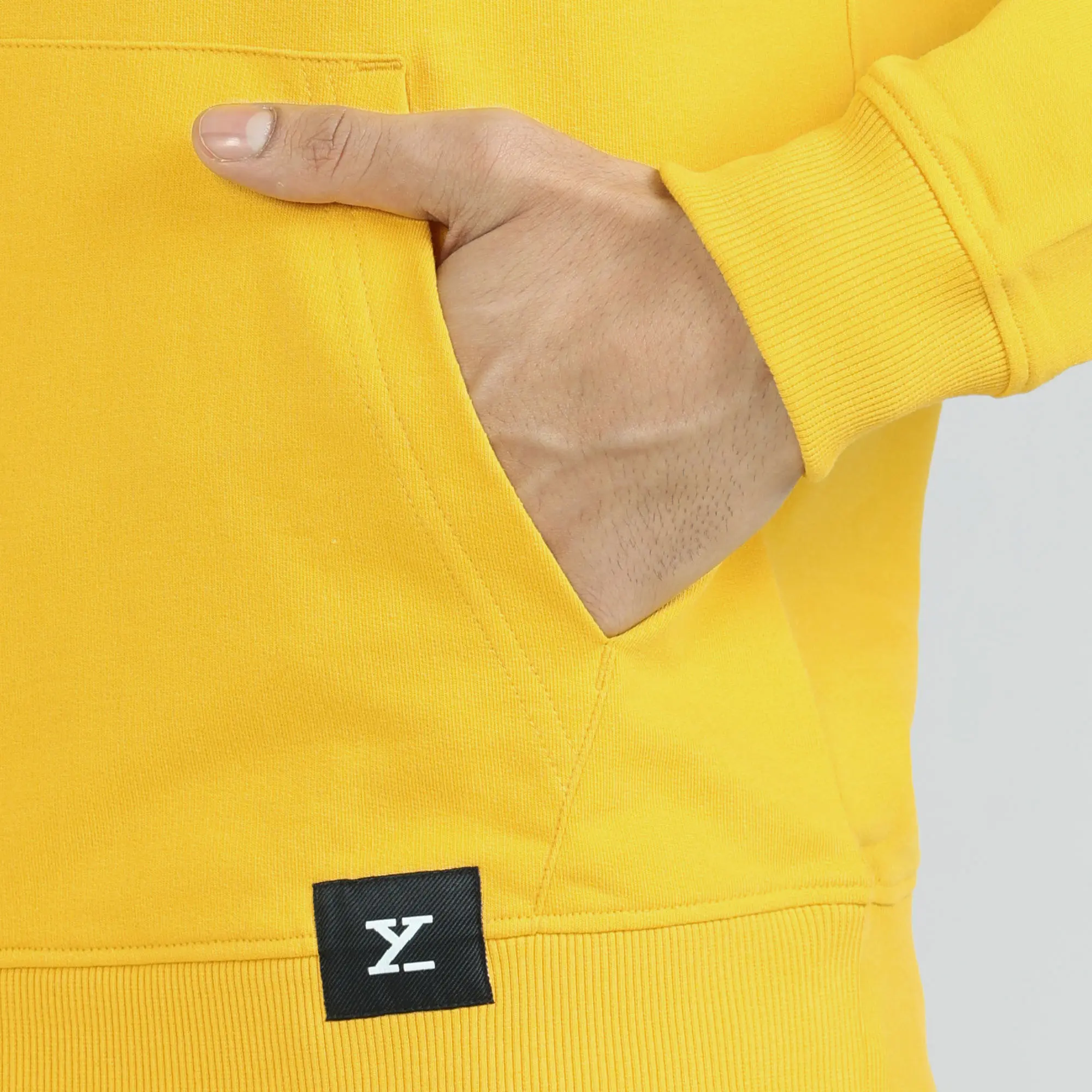 Cruze French Terry Cotton Hoodies Vivid Yellow - Image 6