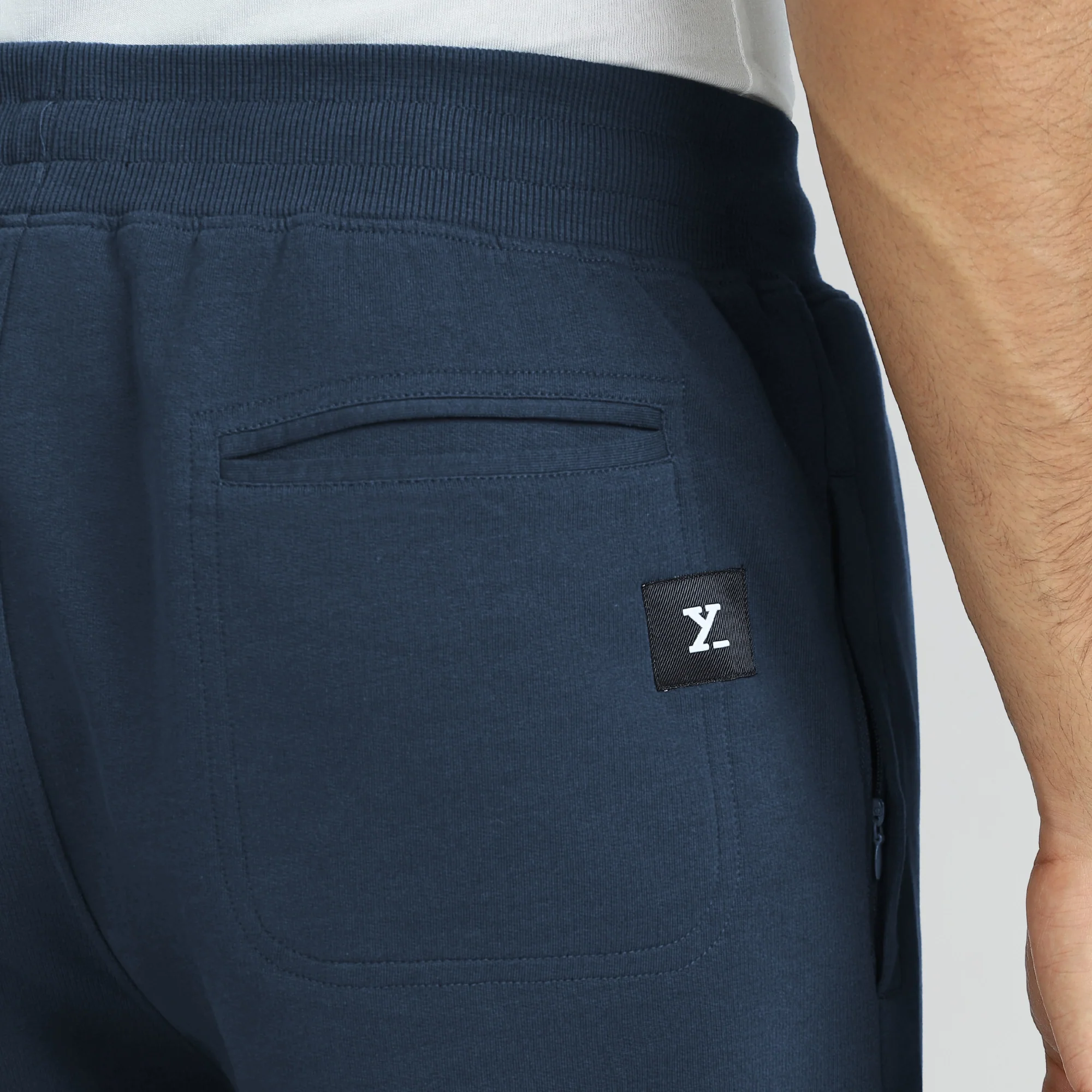 Cruze French Terry Cotton Joggers Opal Blue - Image 6