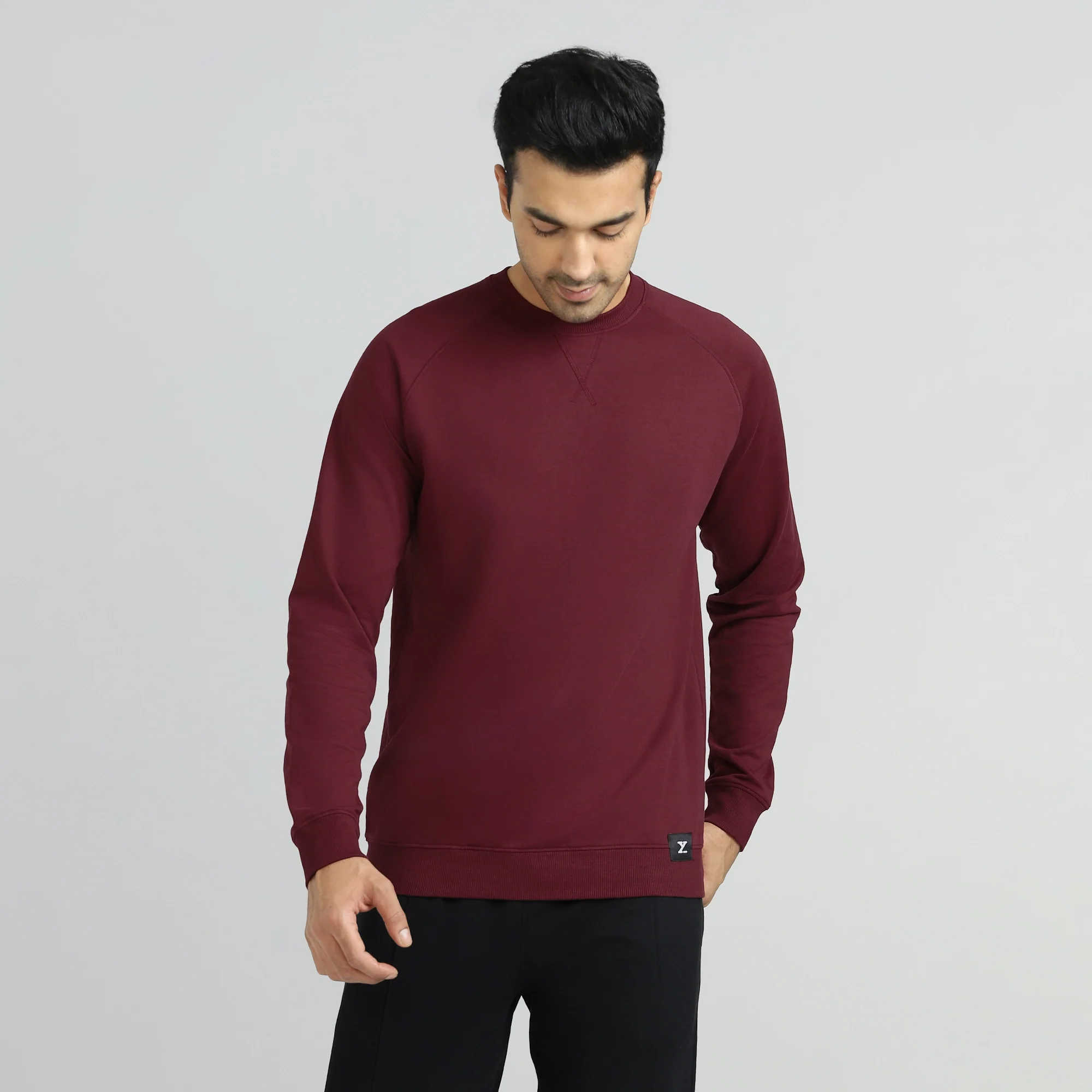 Cruze French Terry Cotton Sweatshirts Auburn Red - Image 3