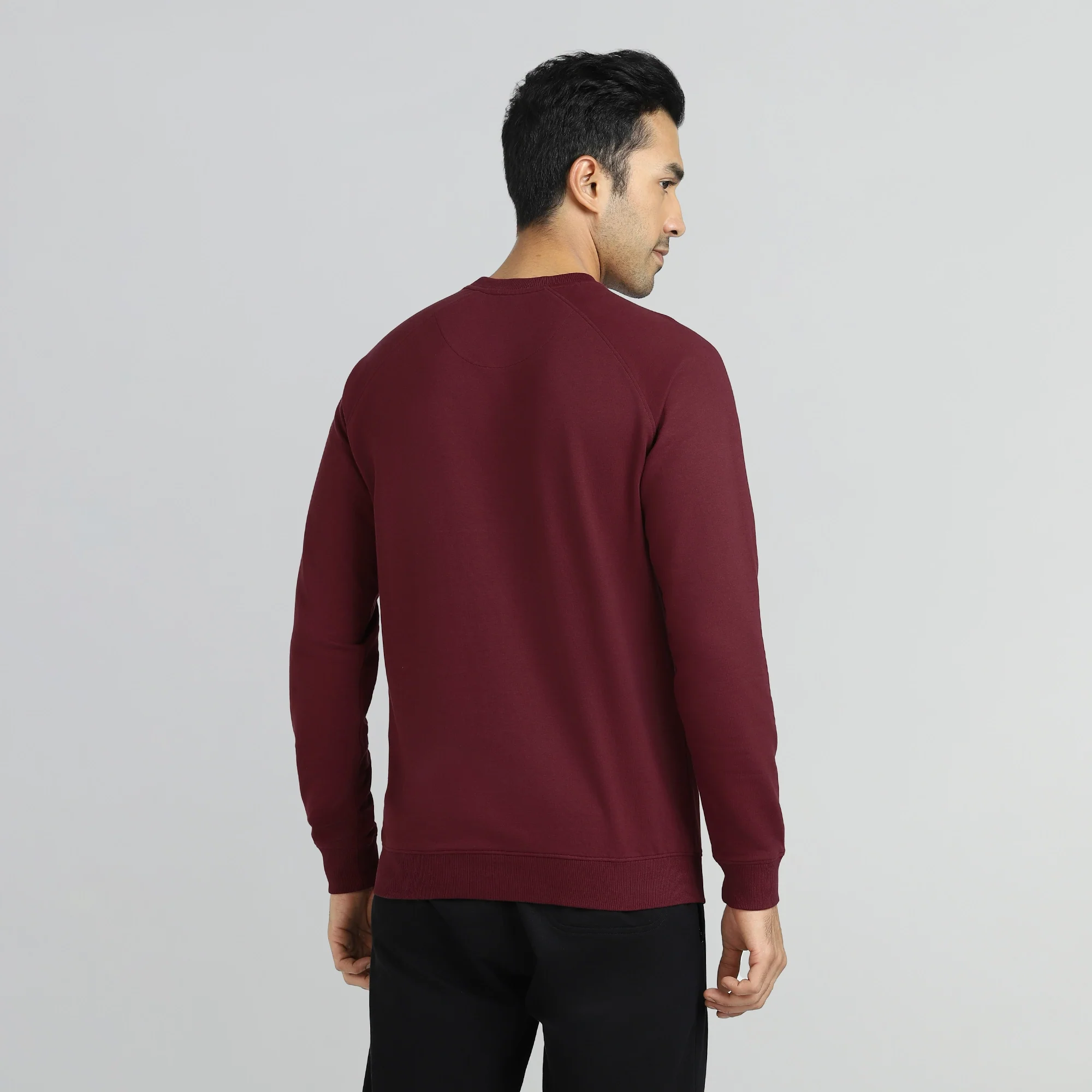 Cruze French Terry Cotton Sweatshirts Auburn Red - Image 5