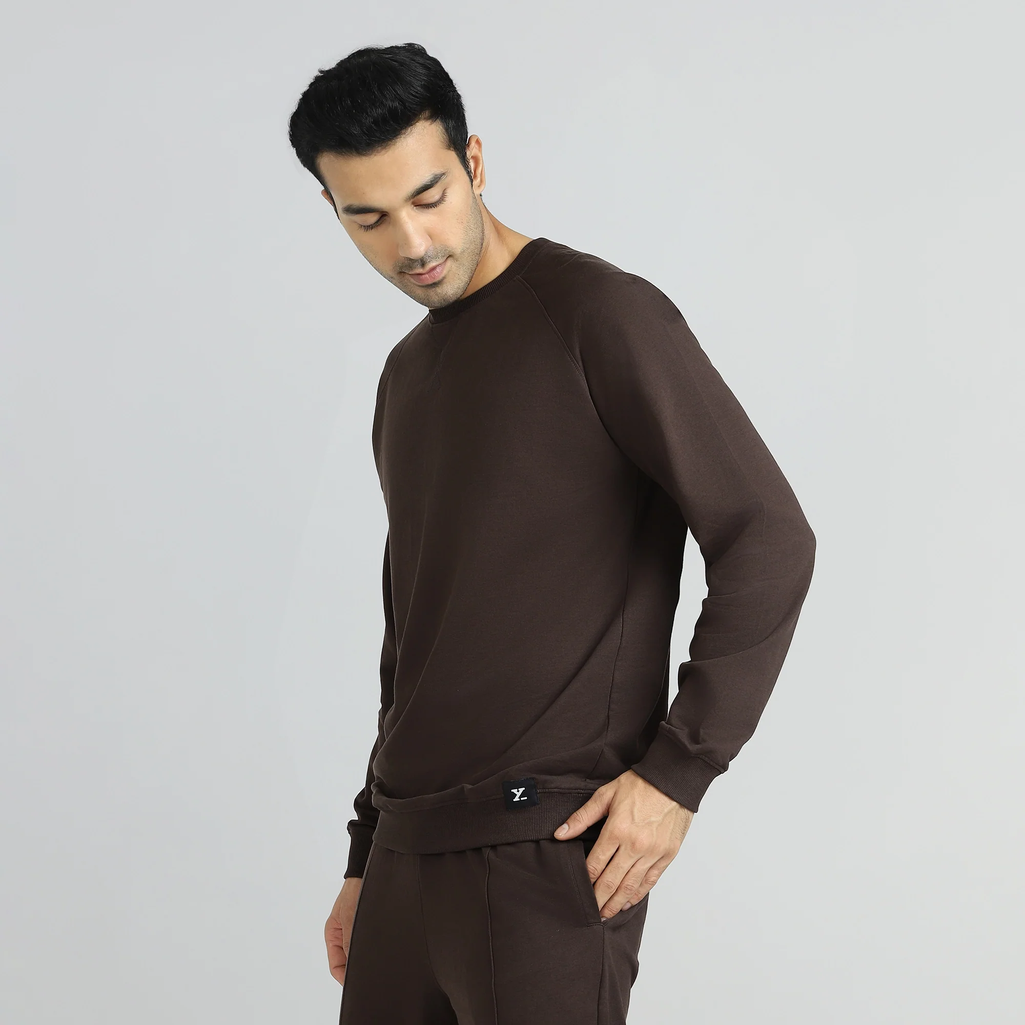 Cruze French Terry Cotton Sweatshirts Malt Brown - Image 3