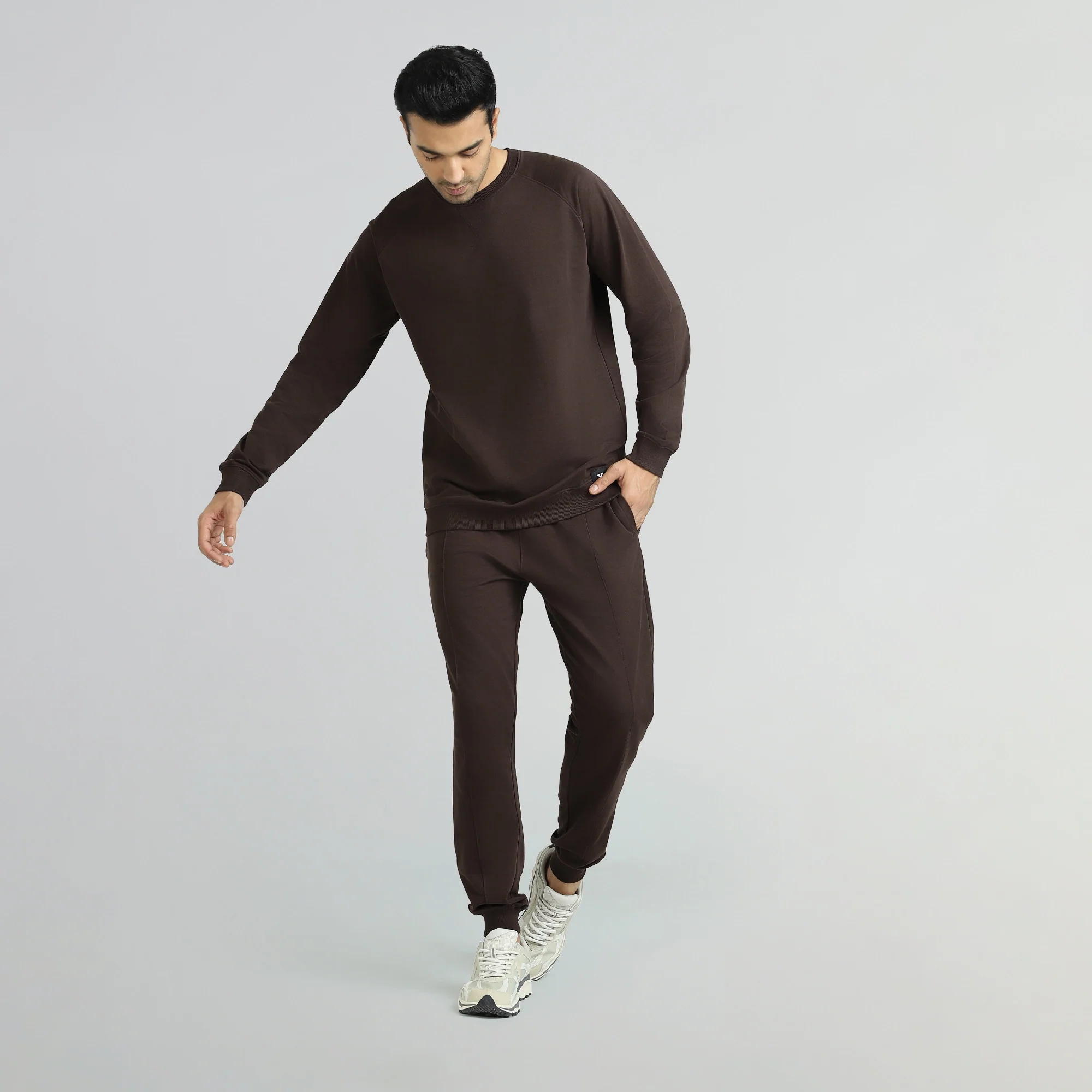 Cruze French Terry Cotton Sweatshirts Malt Brown - Image 4