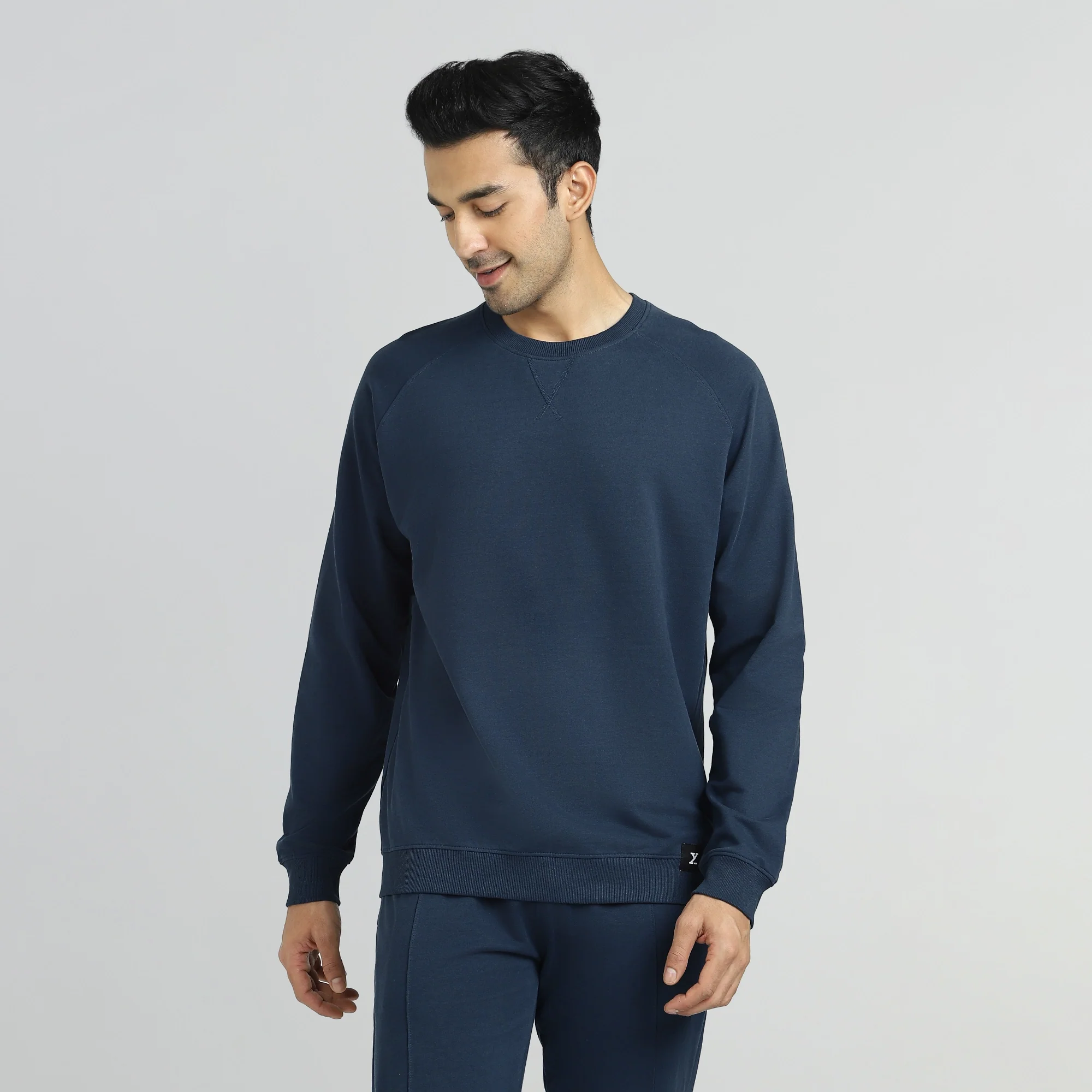 Cruze French Terry Cotton Sweatshirts Opal Blue