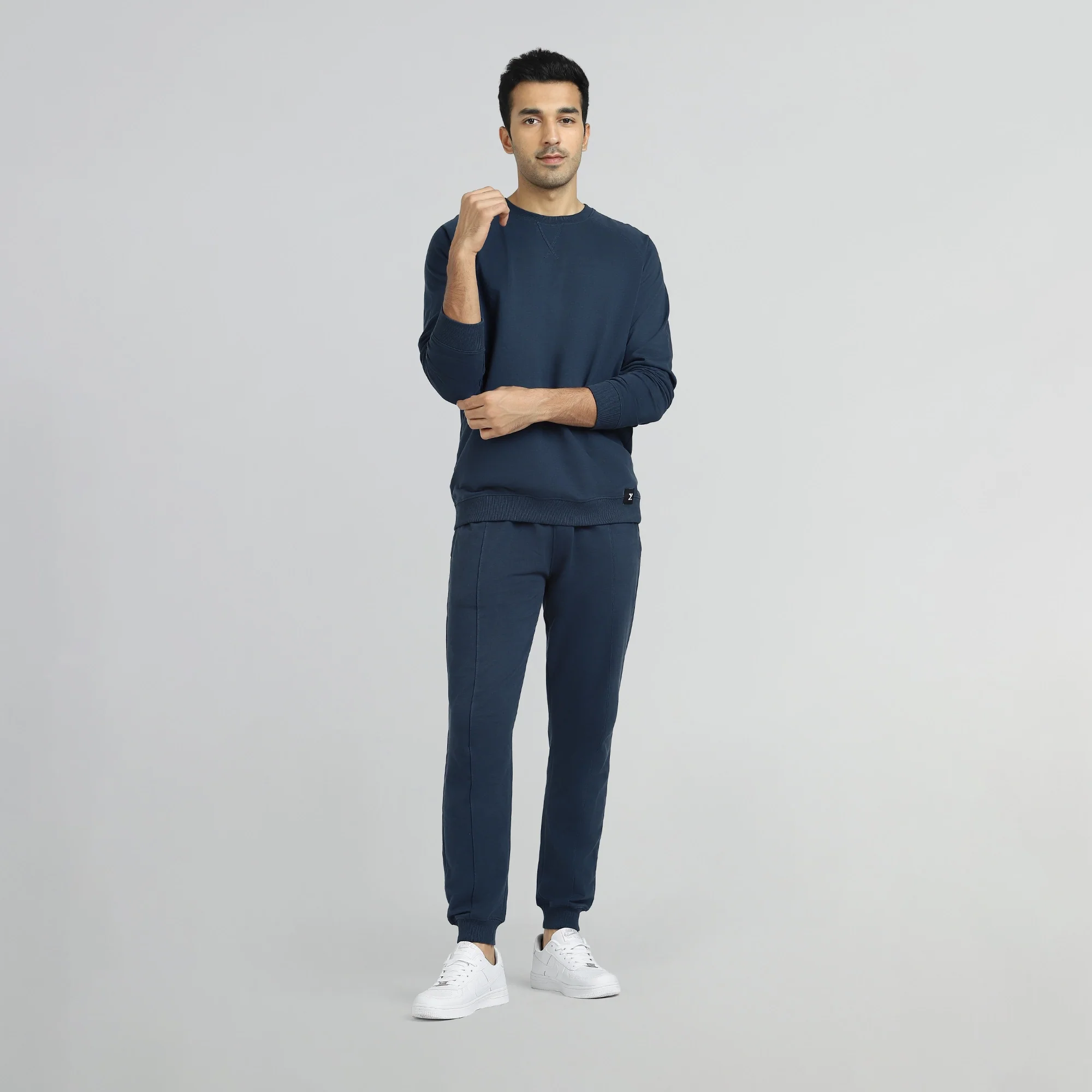 Cruze French Terry Cotton Sweatshirts Opal Blue - Image 4