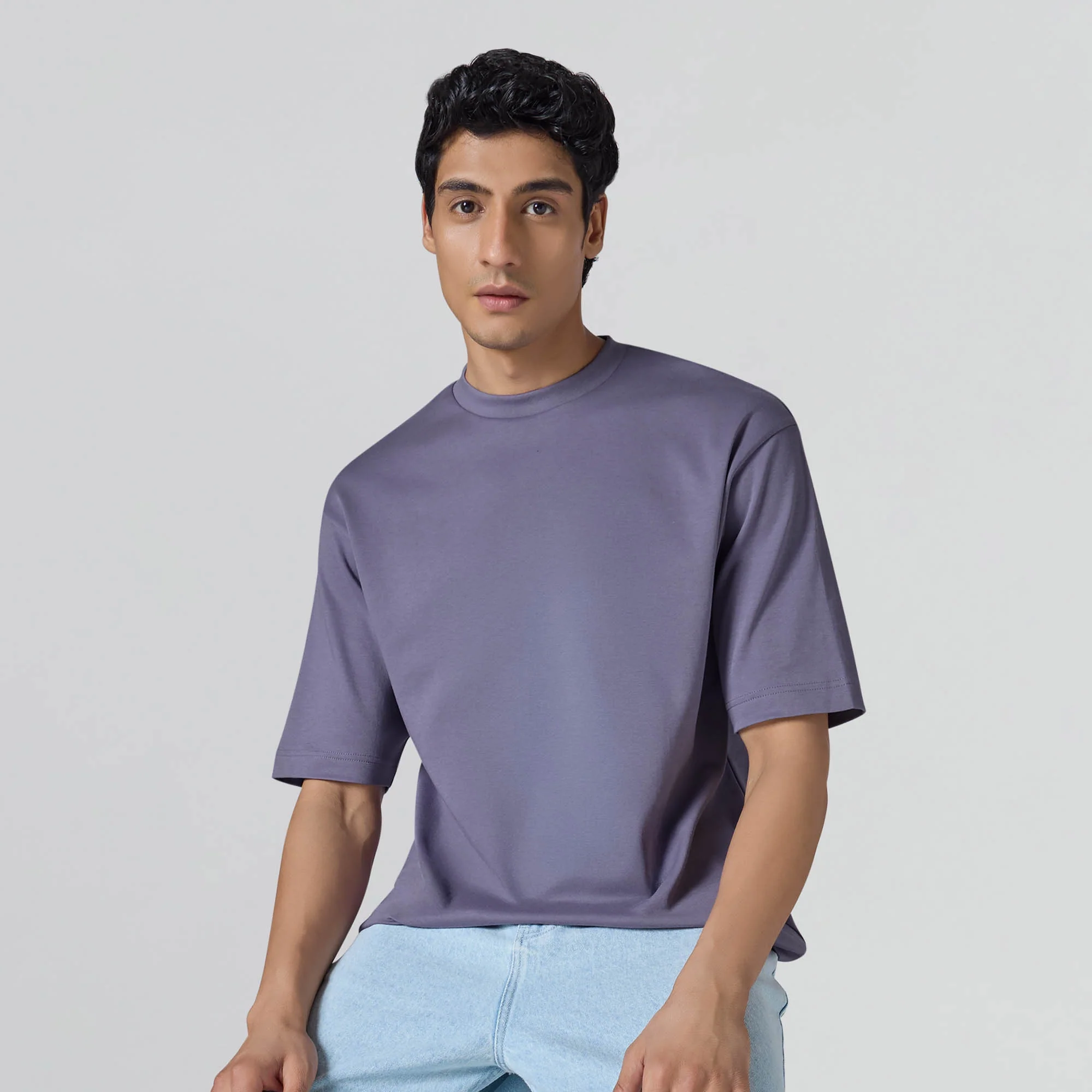 Drift Cotton Oversized T-shirts Dusty Purple