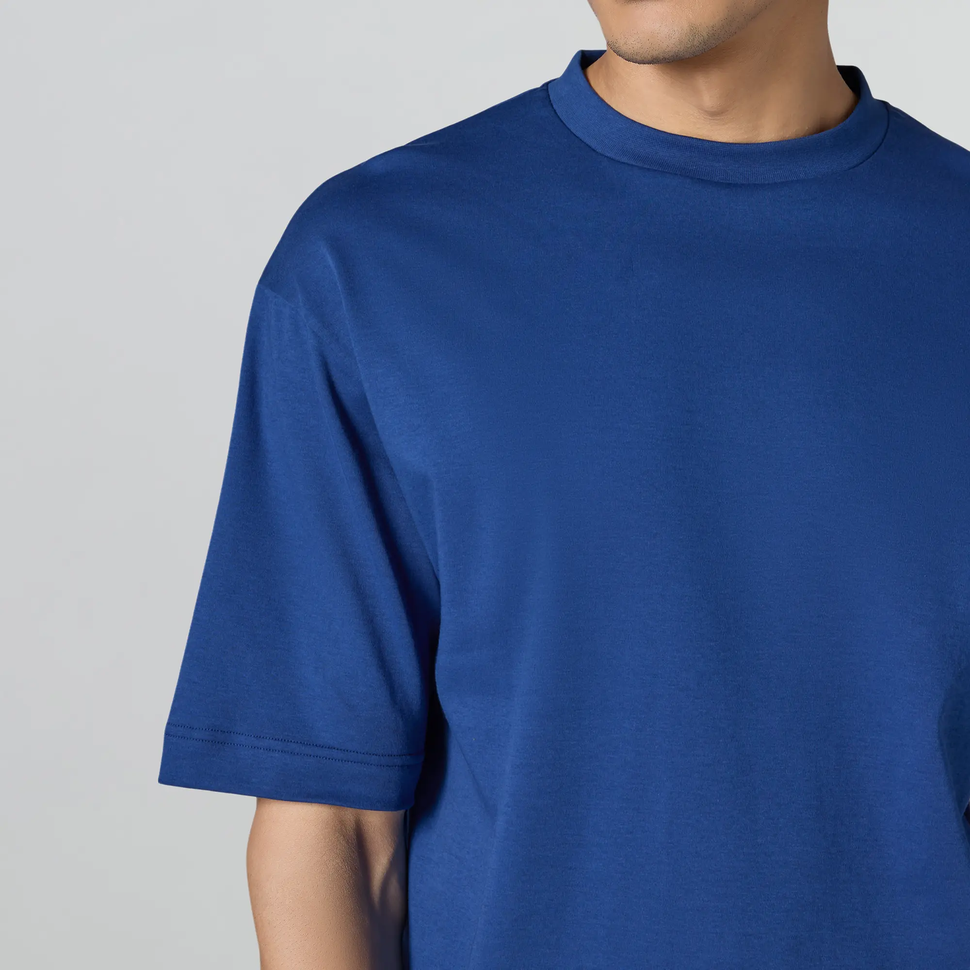 Drift Cotton Oversized T-shirts Midnight Blue - Image 5