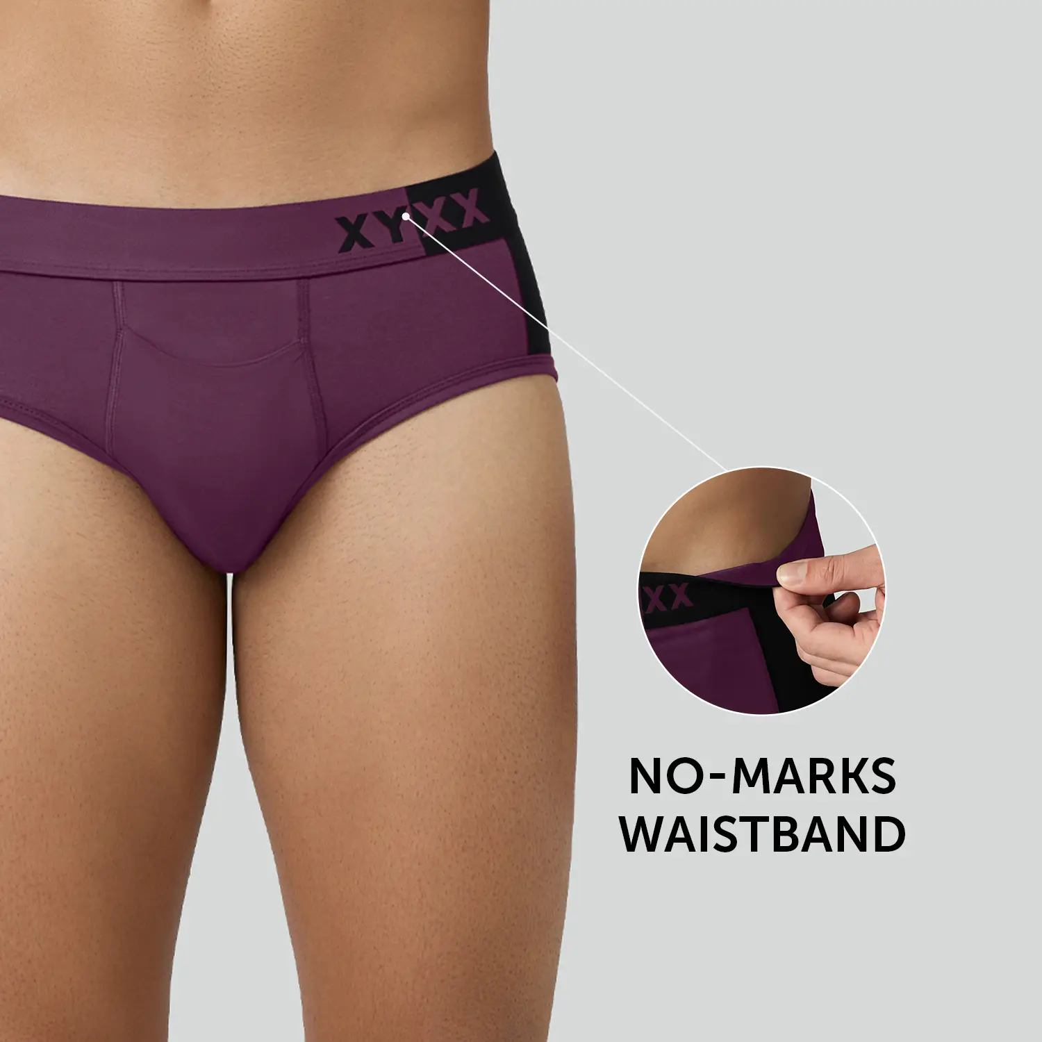 Dualist Modal Briefs Purple Plum - Image 4