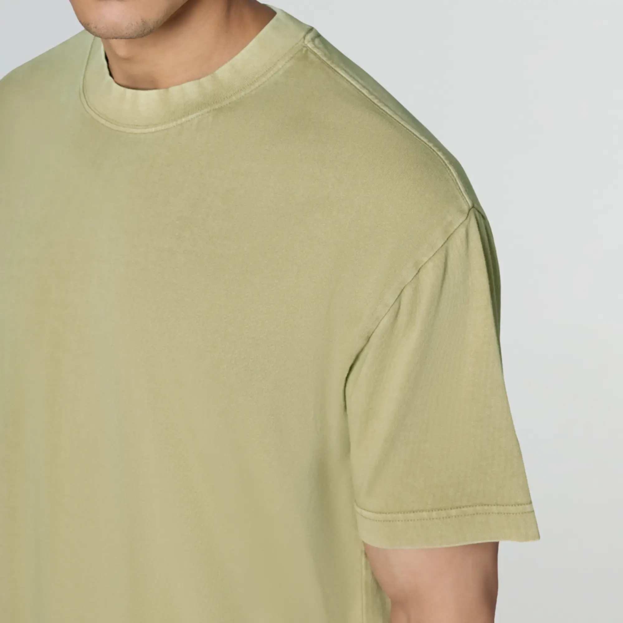 Haze Relaxed Fit Washed T-shirt - Camel Brown - Image 4