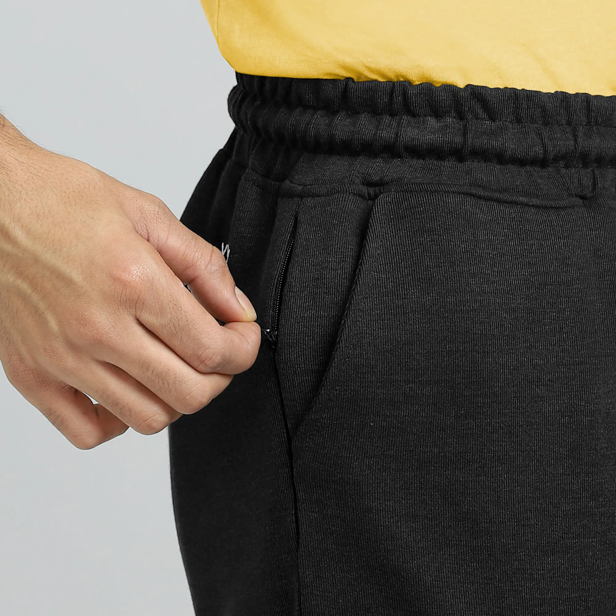 Hype Cotton Rich Joggers Pitch Black - Image 3
