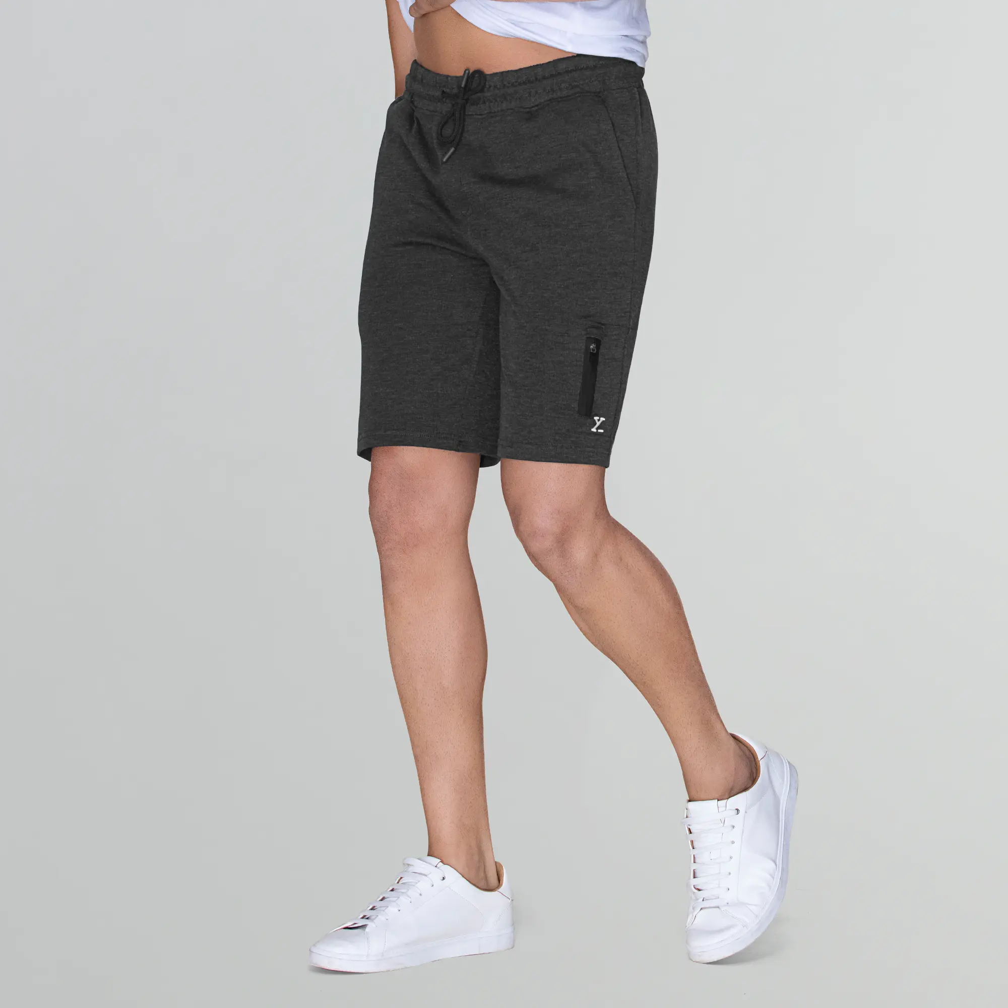 Hype Cotton Rich Shorts Graphite Grey - Image 3