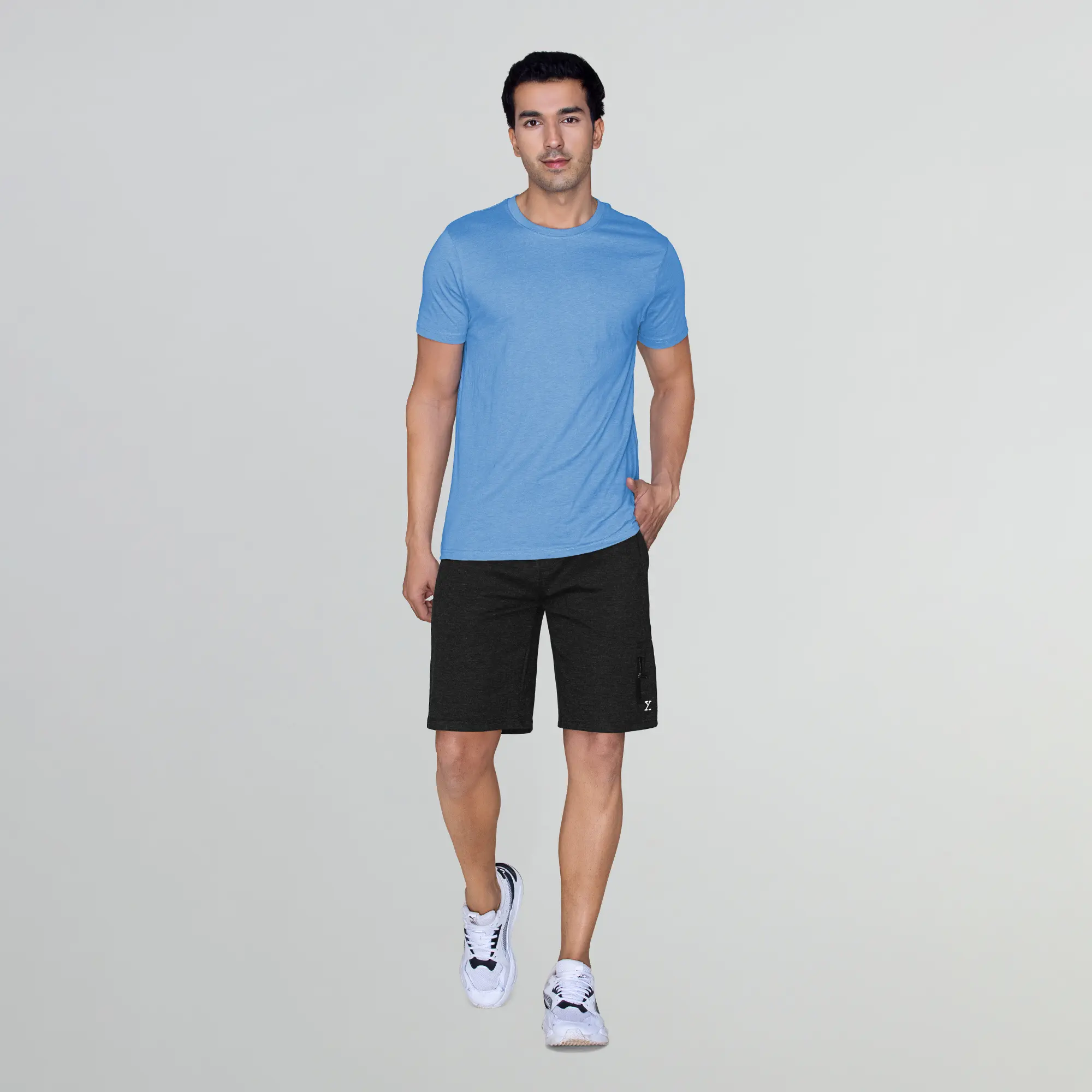 Hype Cotton Rich Shorts Pitch Black - Image 3