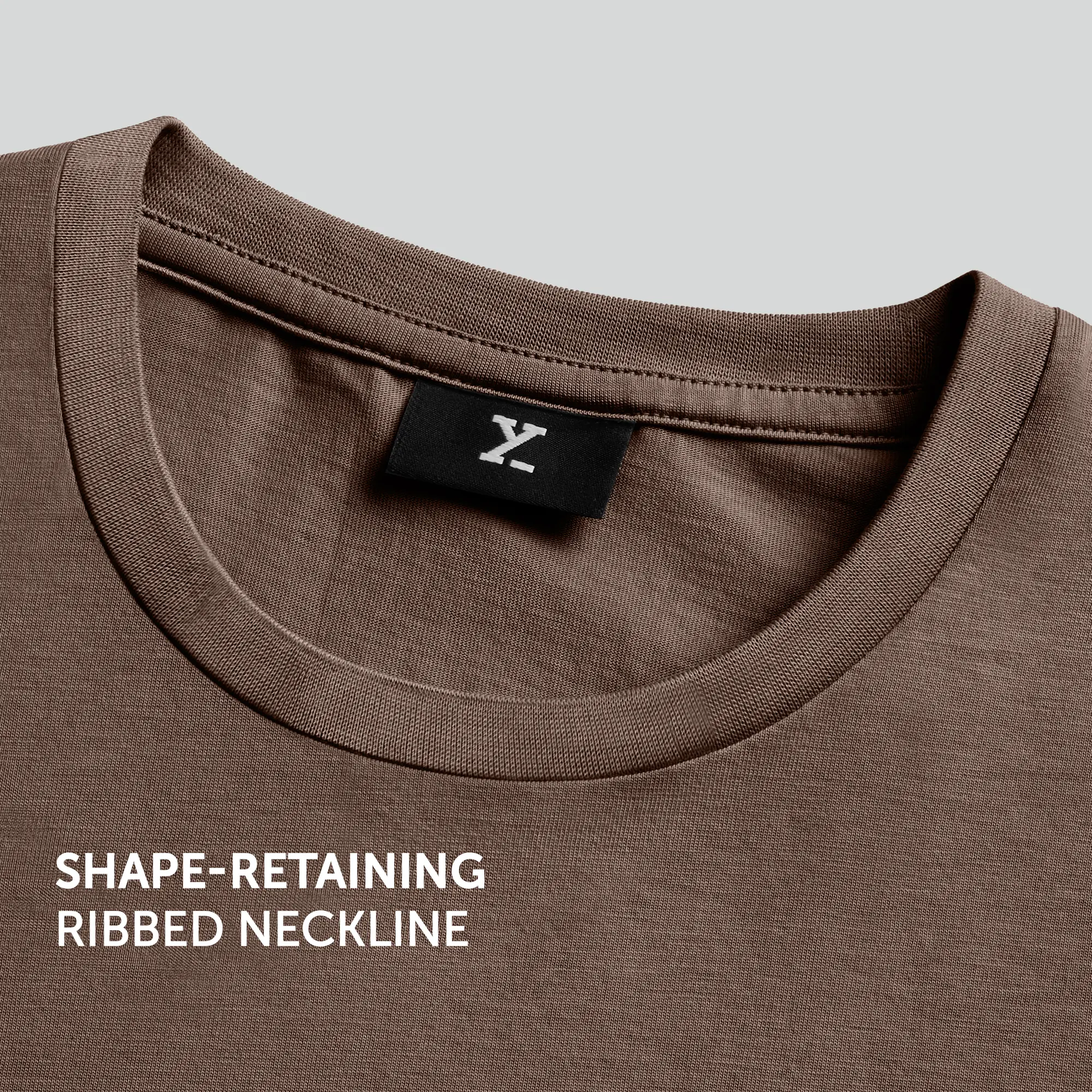 Iconique Supima Cotton T-shirt Espresso Brown - Image 6