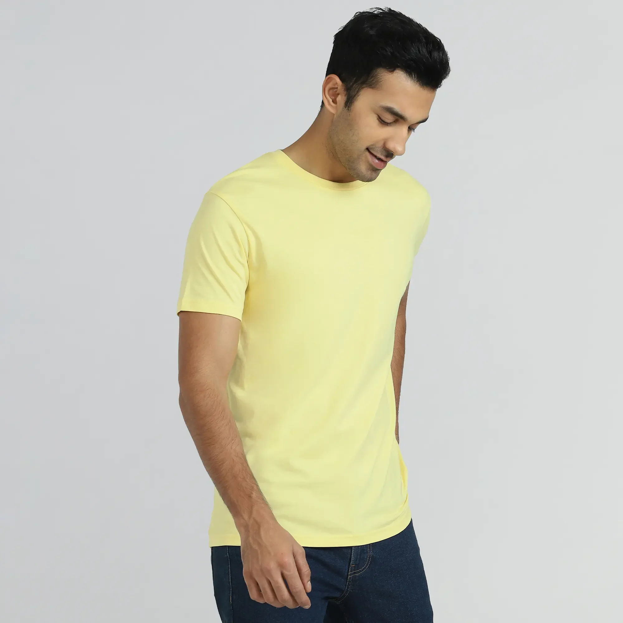 Iconique Supima Cotton T-shirt Butter Yellow - Image 3