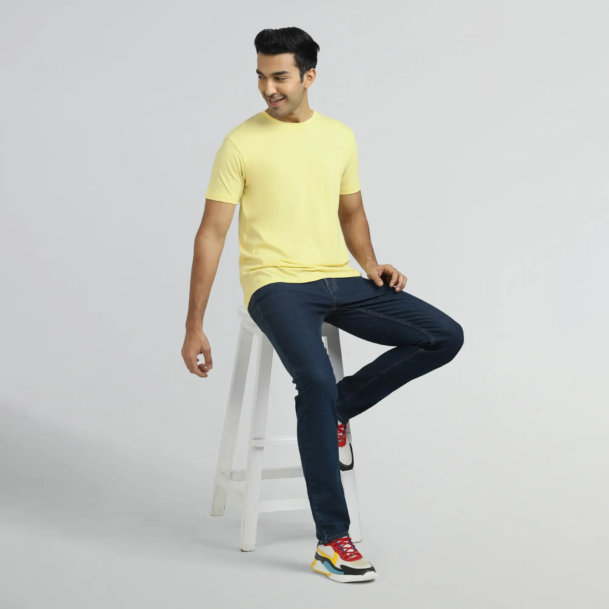 Iconique Supima Cotton T-shirt Butter Yellow - Image 4