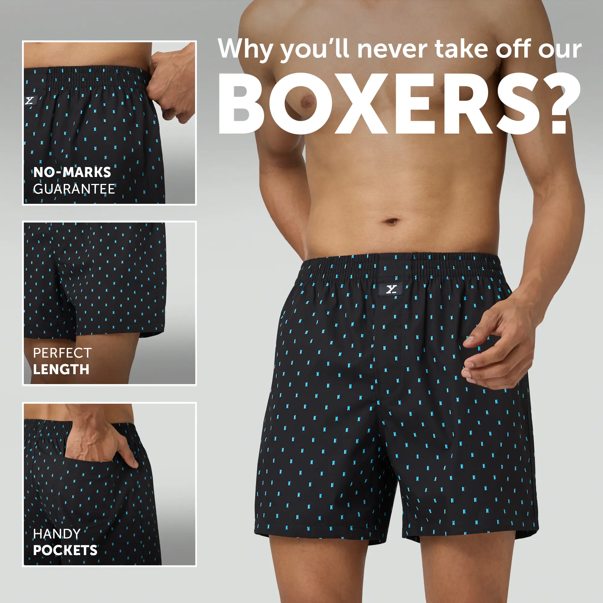 Astor Lounge Inner Boxers Boxy Black - Image 2