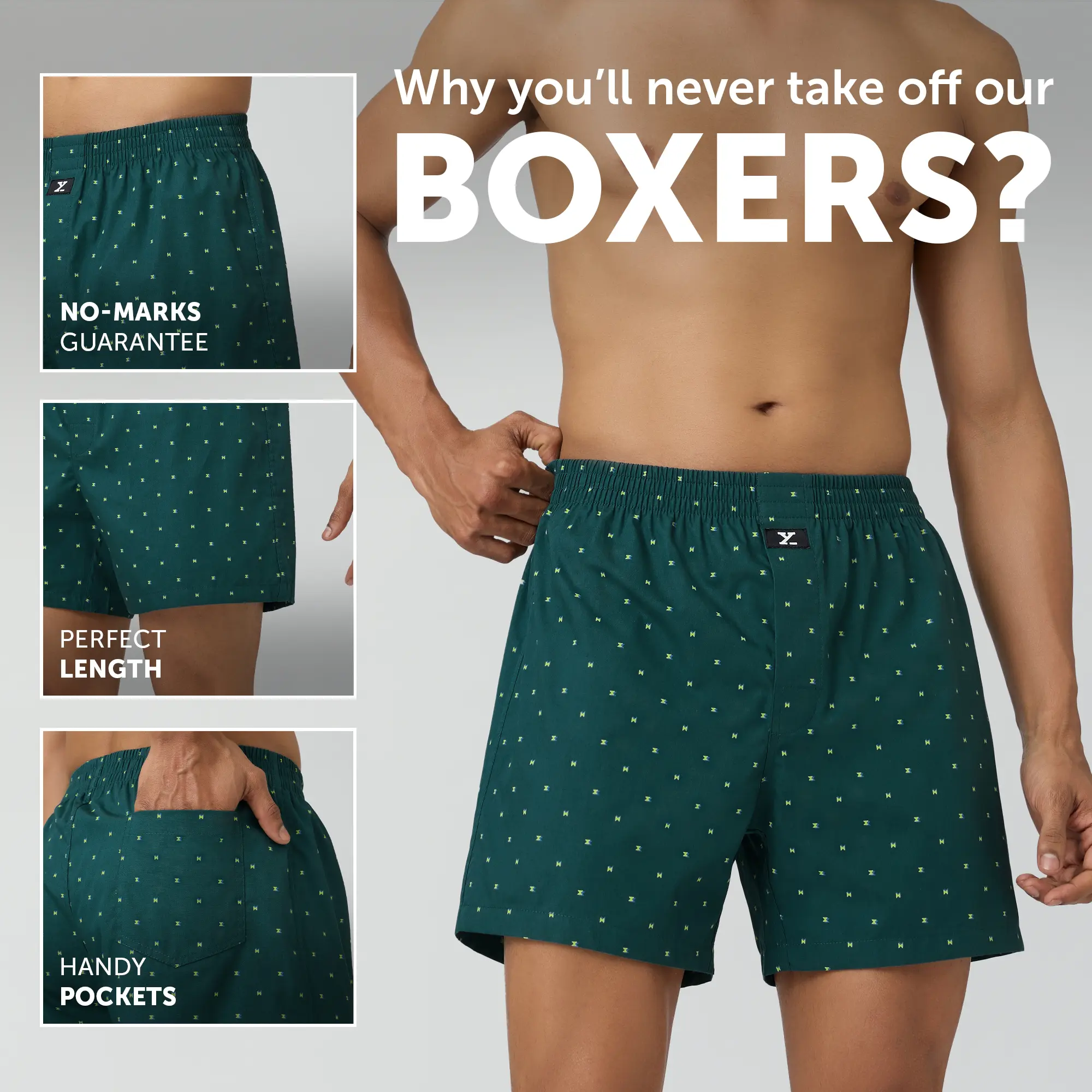 Astor Lounge Inner Boxers Chrono Green - Image 2