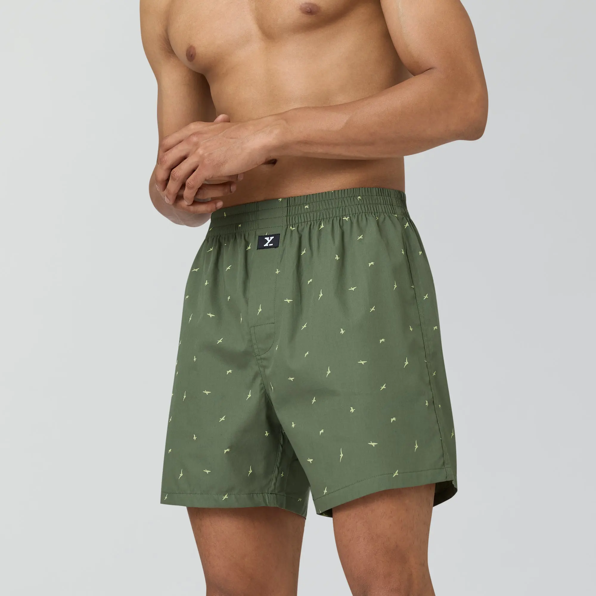 Astor Lounge Inner Boxers Wings Green - Image 3