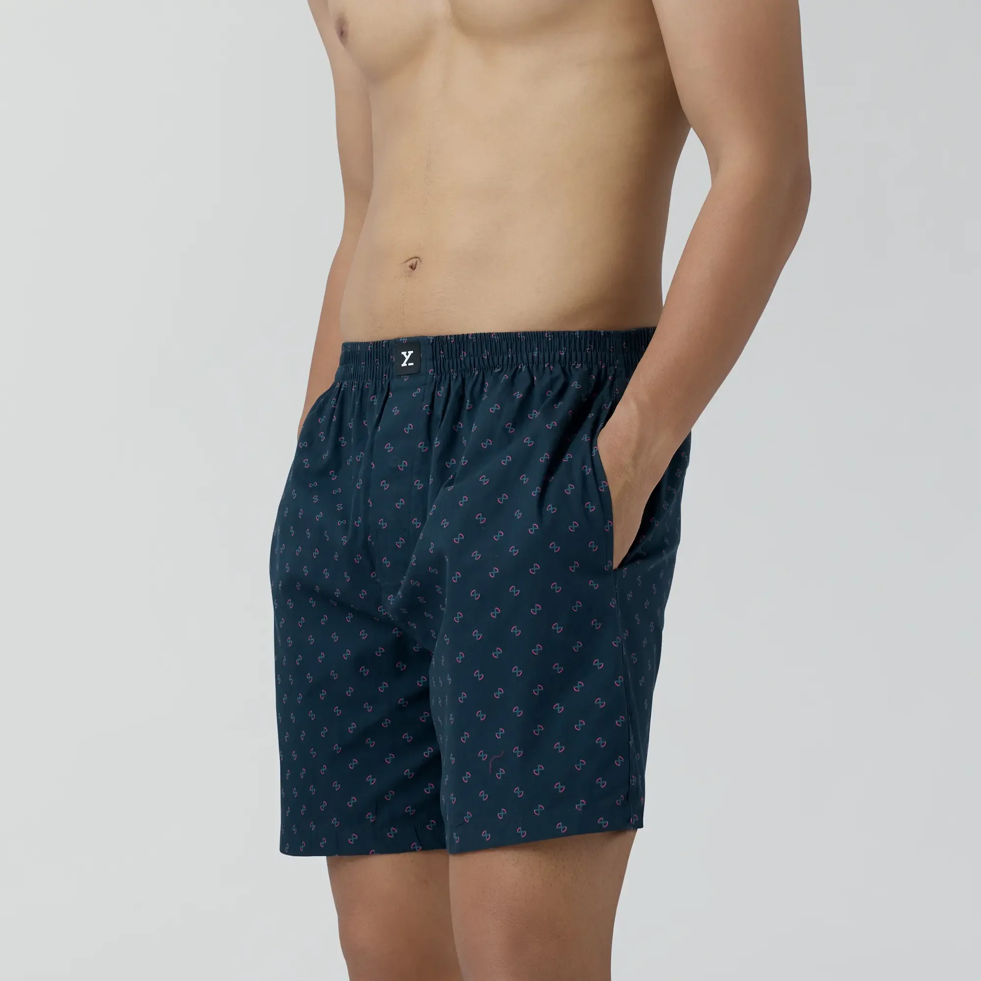 Astor Combed Cotton Boxer Shorts Infinity Black - Image 5