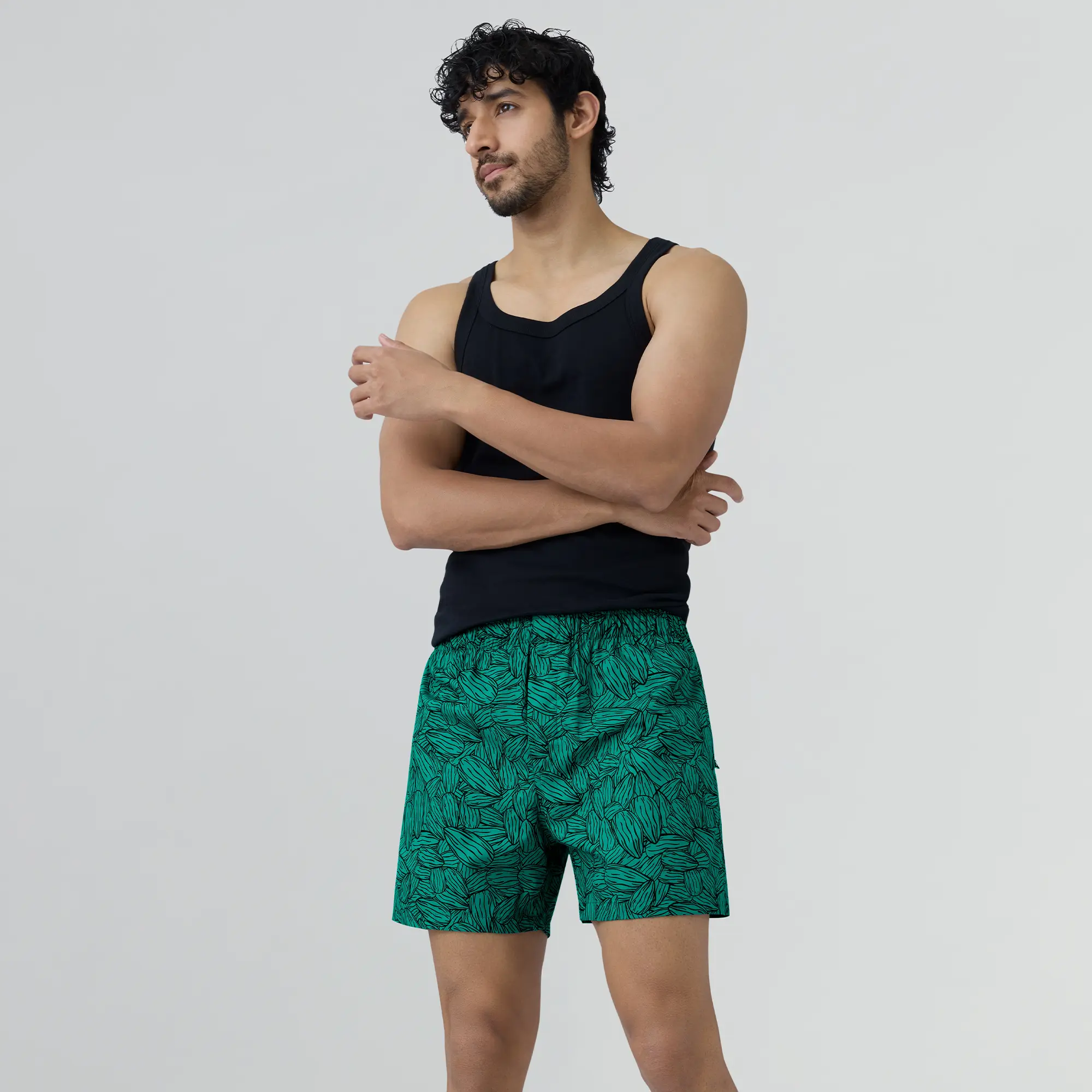 Remix Cotton Boxers Nutty Green - Image 6