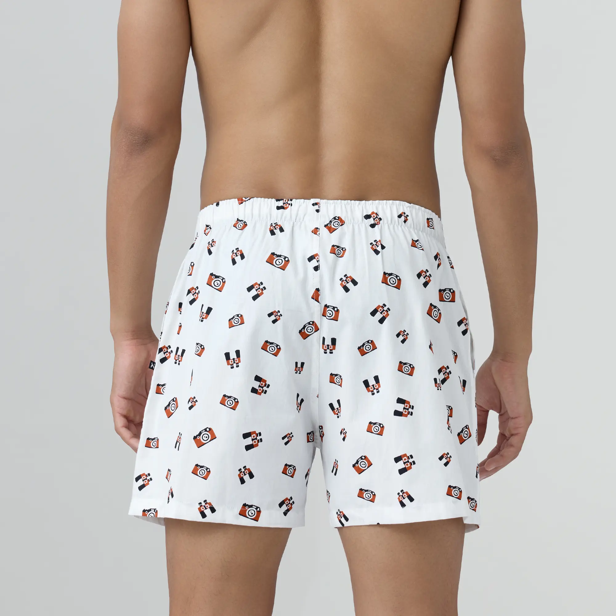Remix Cotton Boxers Camera White - Image 4