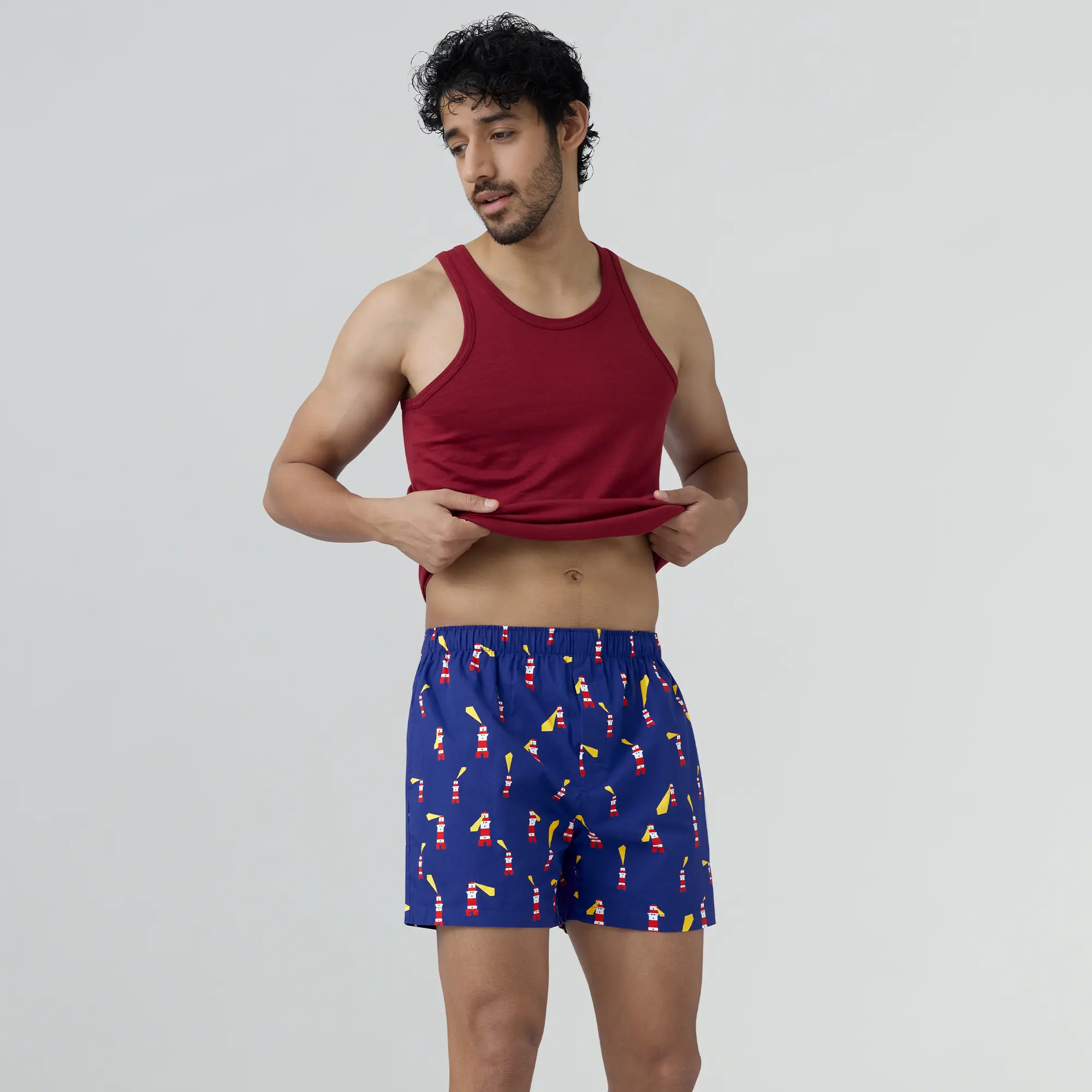 Remix Cotton Boxers Lighthouse Blue - Image 6