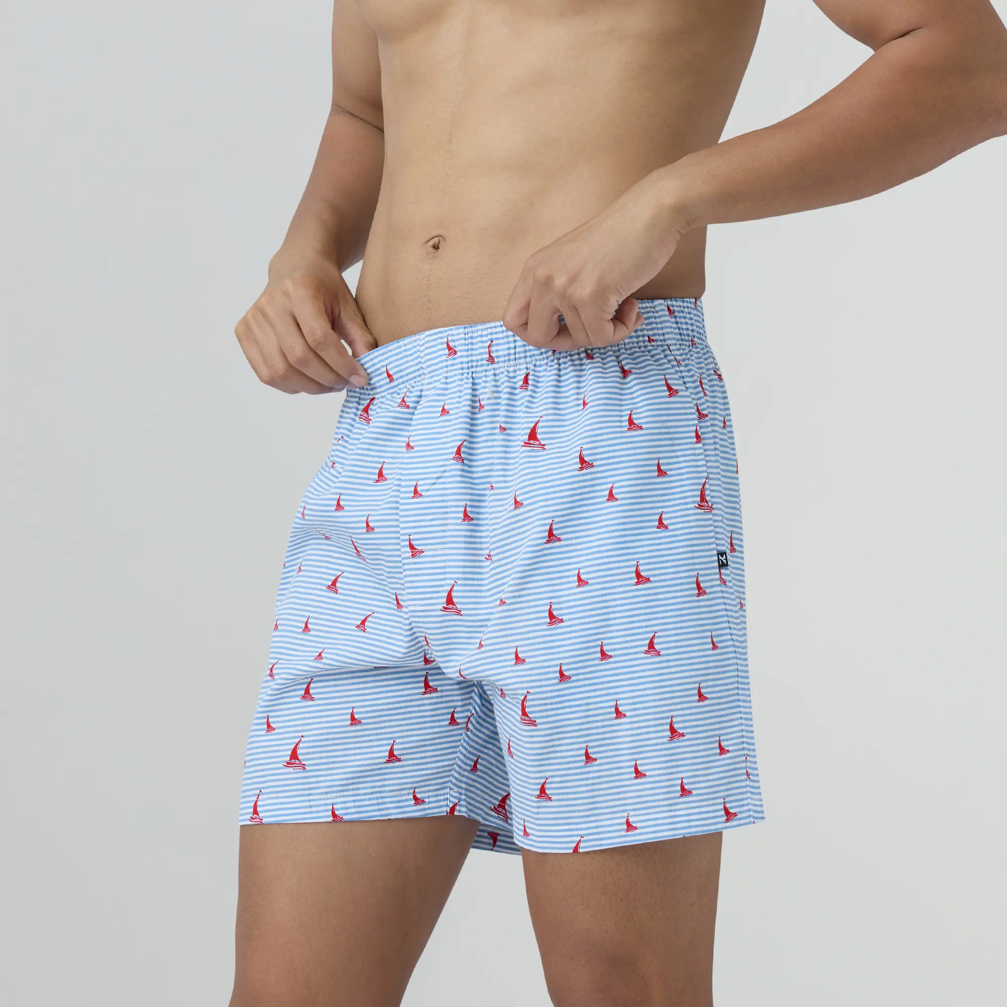 Remix Cotton Boxers Sailor Blue - Image 3